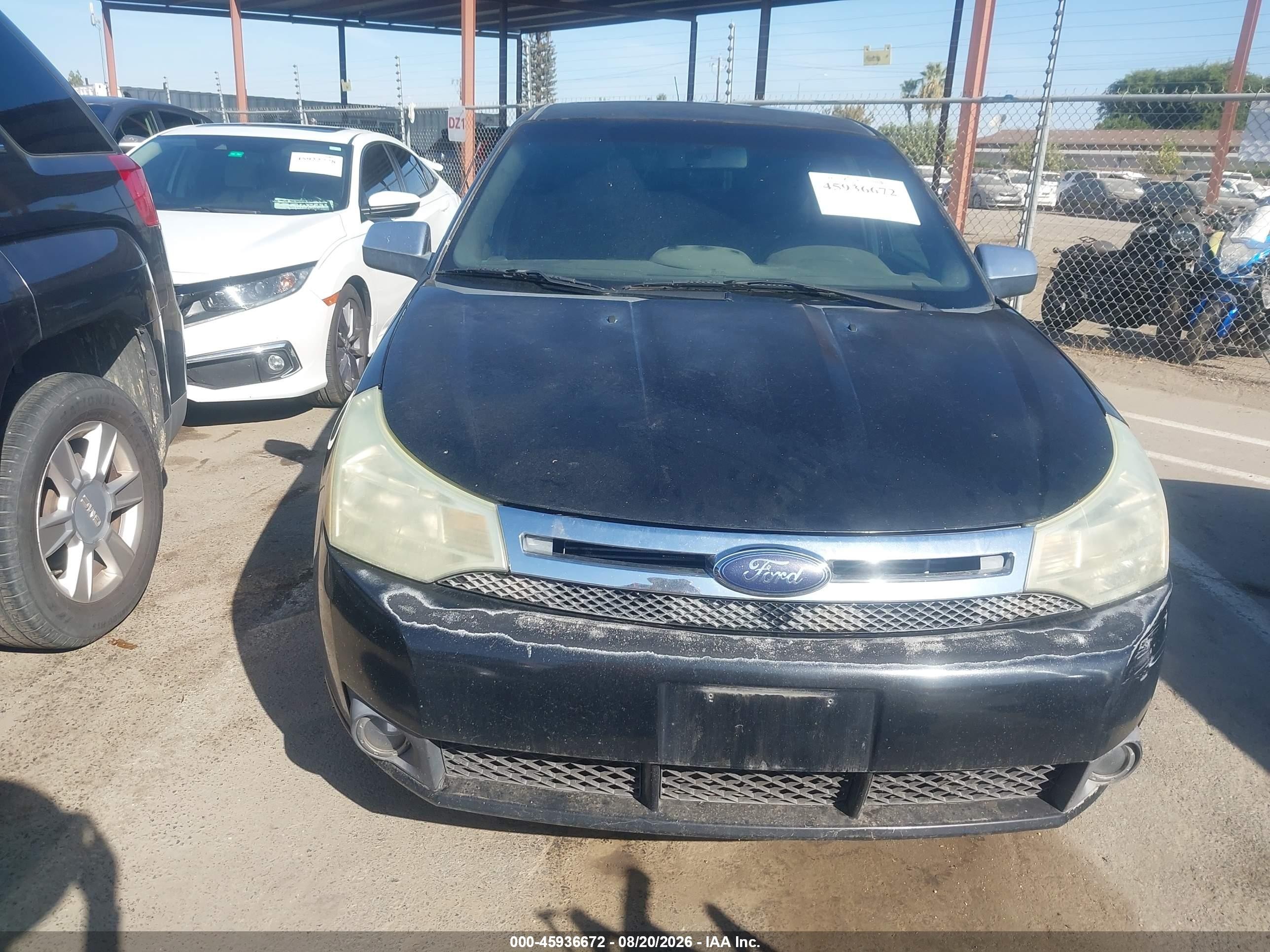 2009 Ford Focus Sel Black vin: 1FAHP37NX9W106747