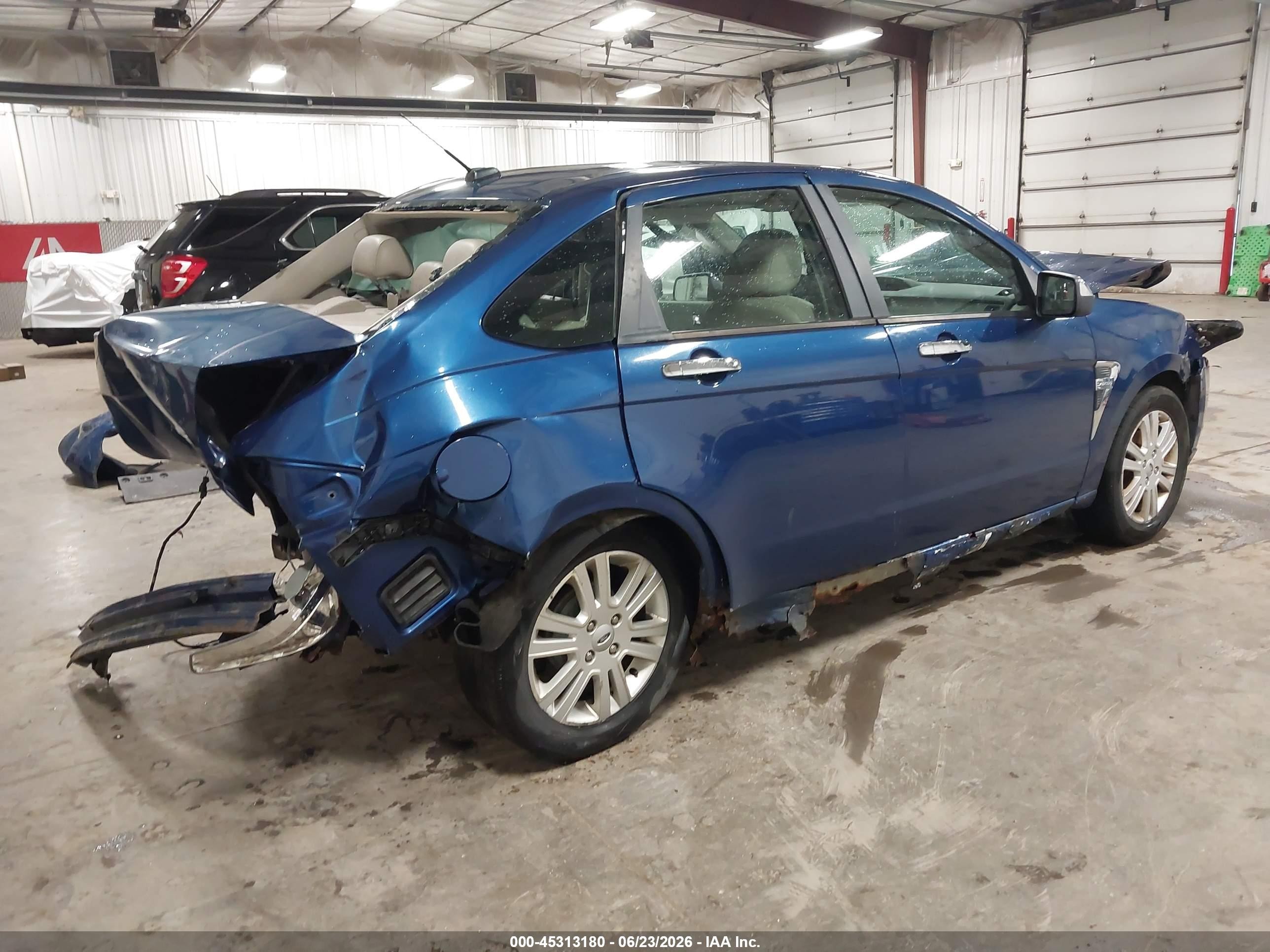 2009 Ford Focus Sel Синий vin: 1FAHP37NX9W232641