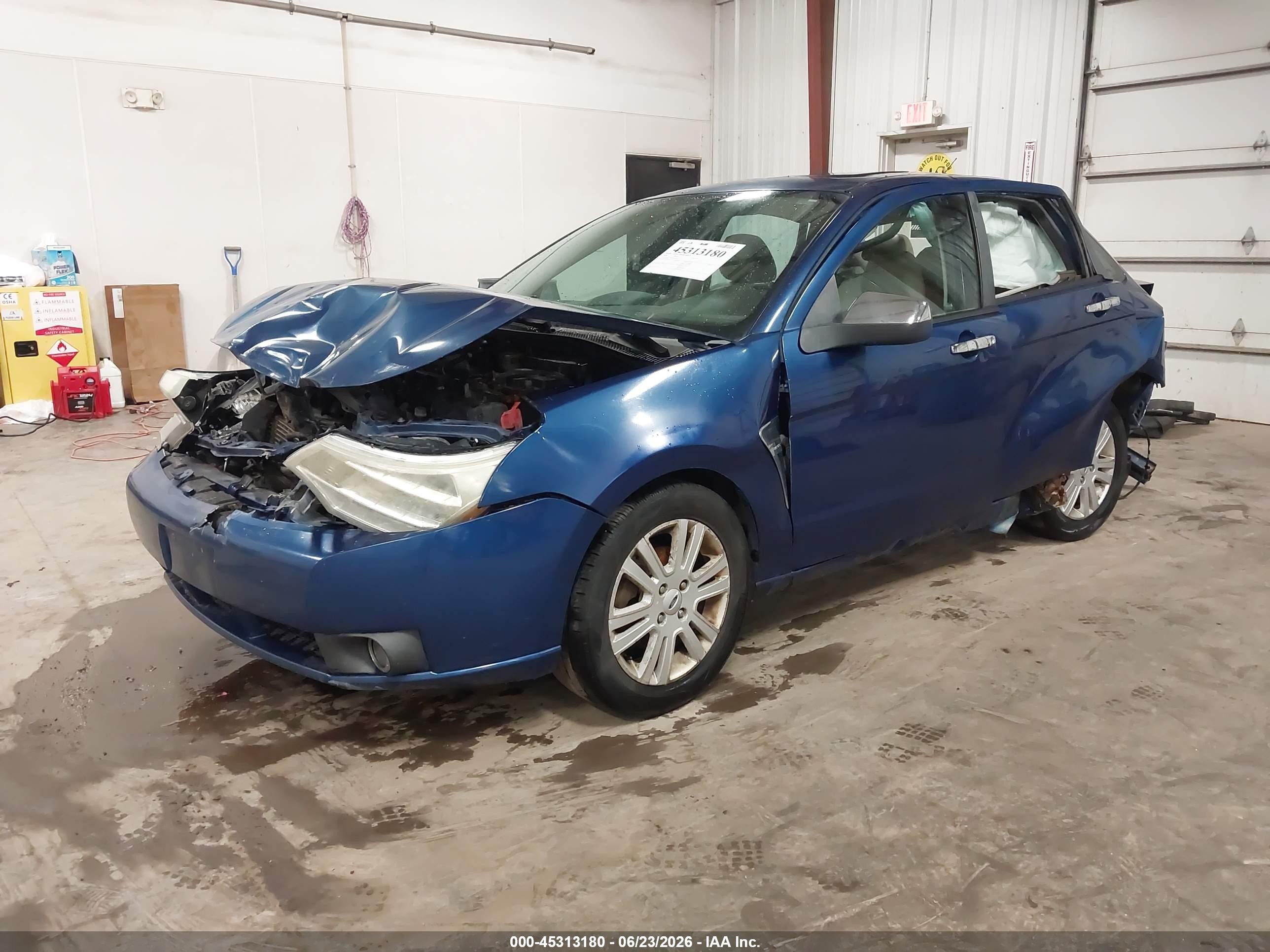 2009 Ford Focus Sel Синий vin: 1FAHP37NX9W232641