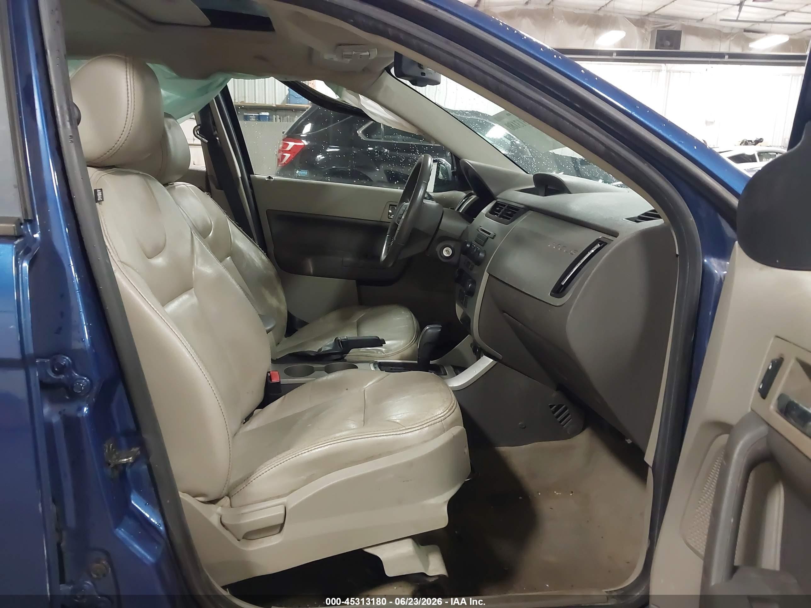 2009 Ford Focus Sel Синий vin: 1FAHP37NX9W232641