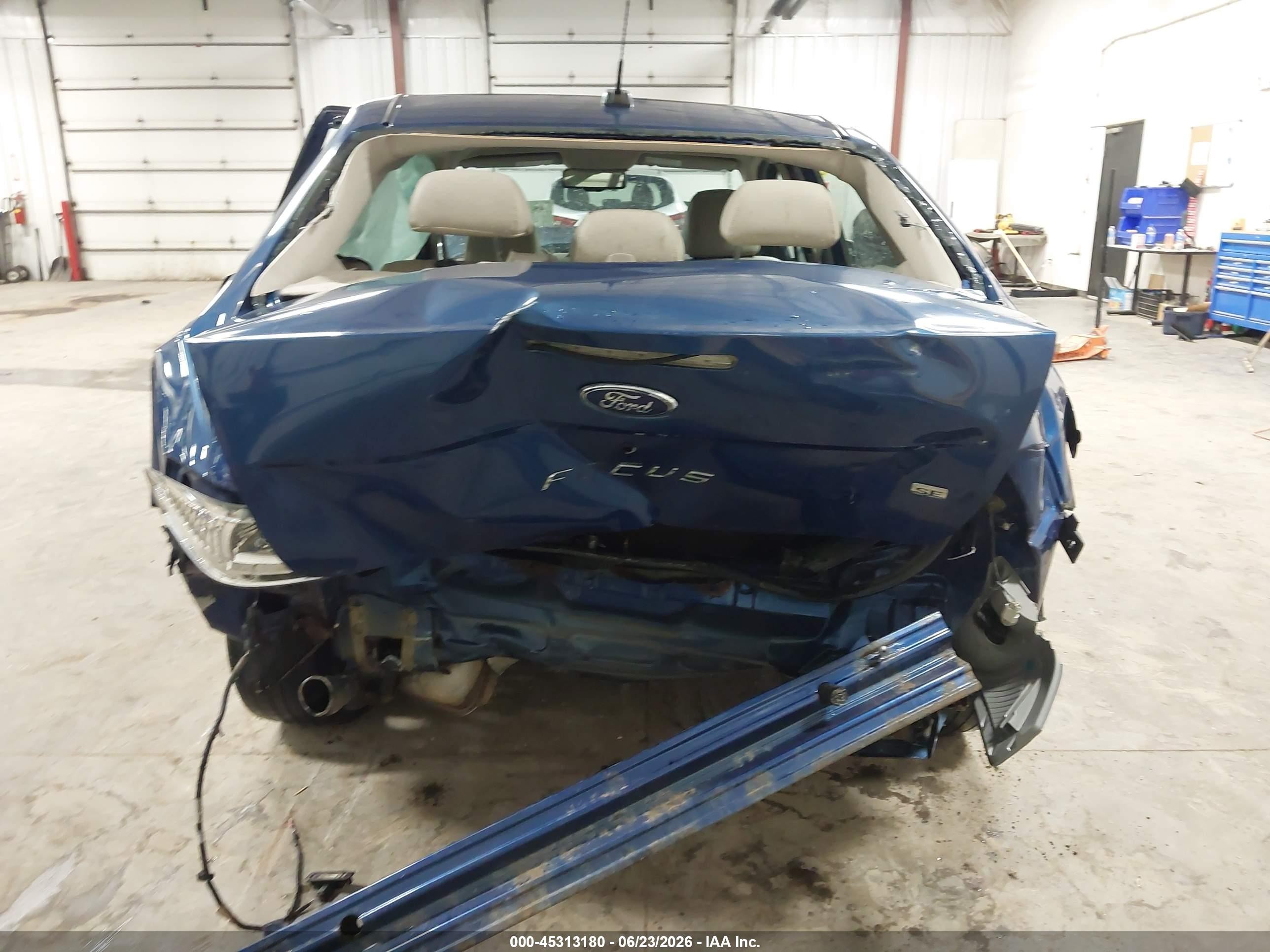 2009 Ford Focus Sel Синий vin: 1FAHP37NX9W232641