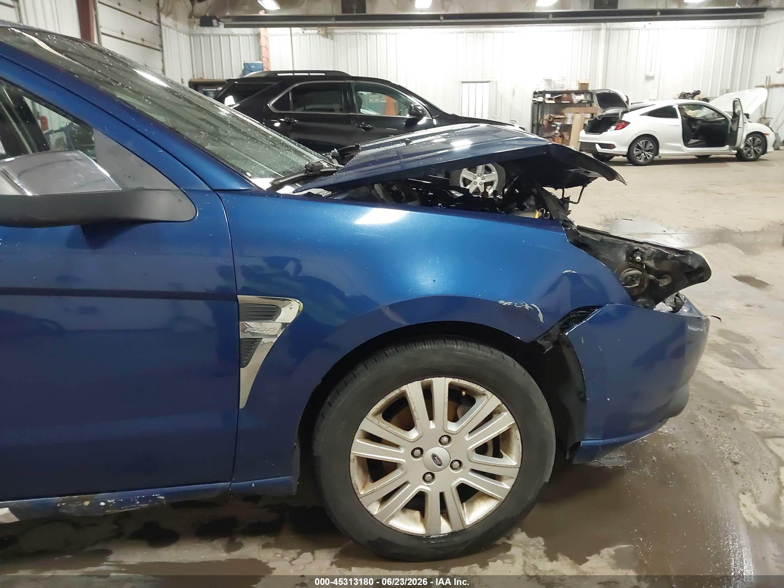 2009 Ford Focus Sel Синий vin: 1FAHP37NX9W232641