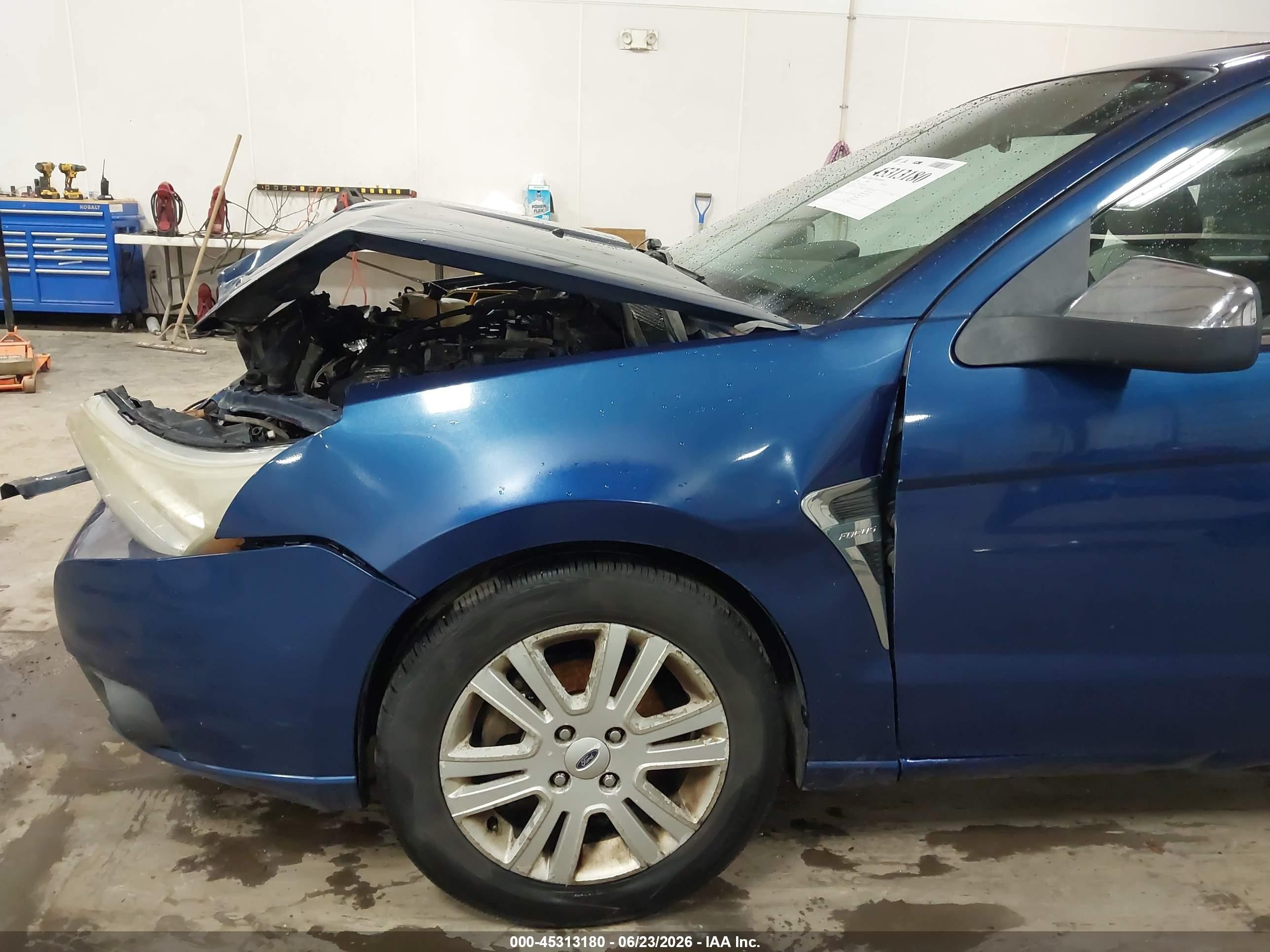 2009 Ford Focus Sel Синий vin: 1FAHP37NX9W232641