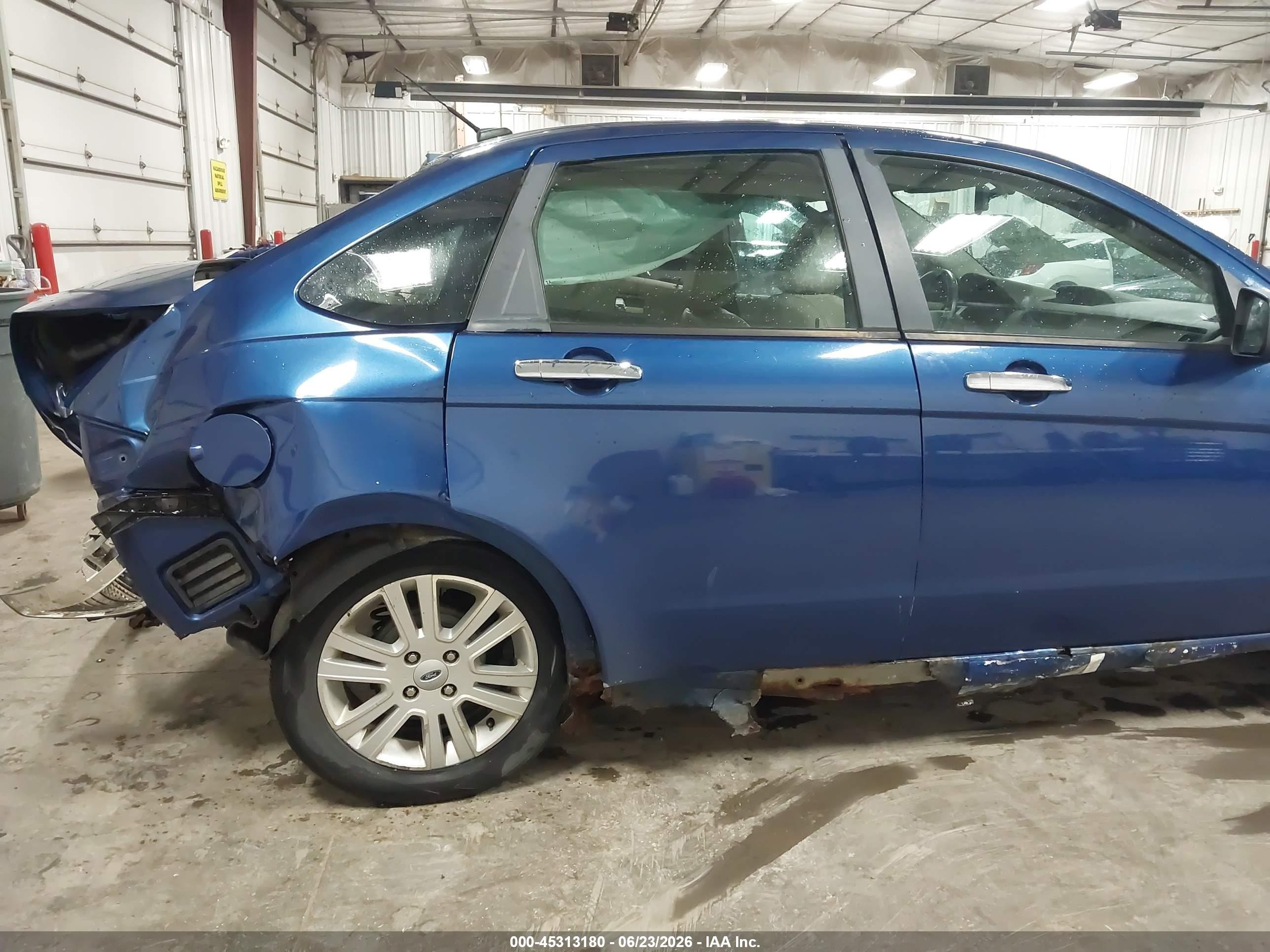 2009 Ford Focus Sel Синий vin: 1FAHP37NX9W232641