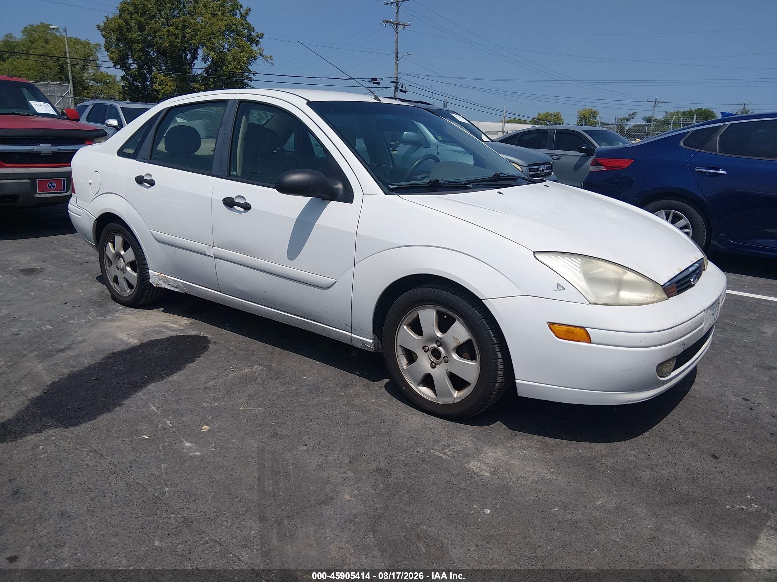 2001 Ford Focus Zts Белый vin: 1FAHP38371W192830