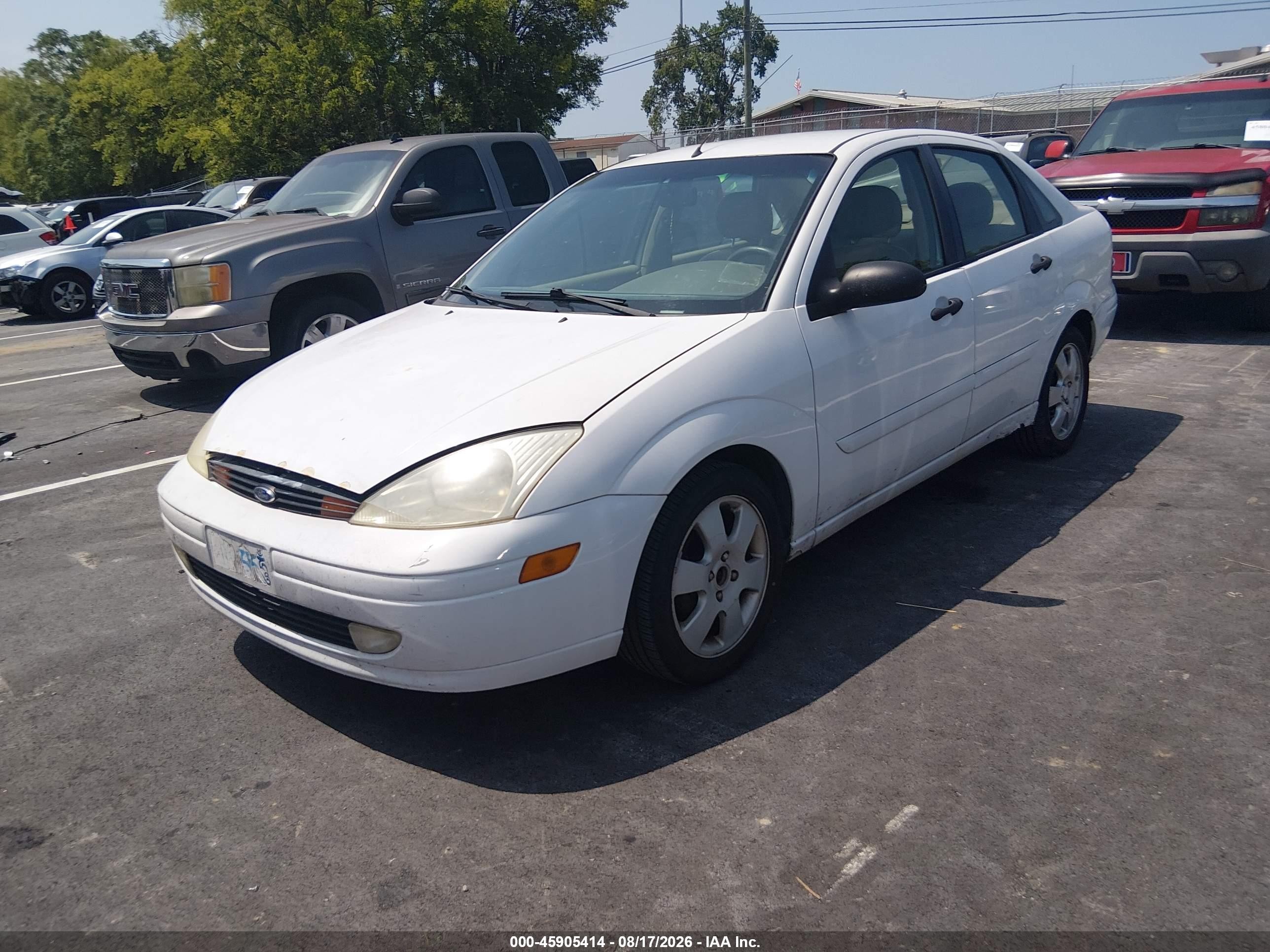 2001 Ford Focus Zts Белый vin: 1FAHP38371W192830