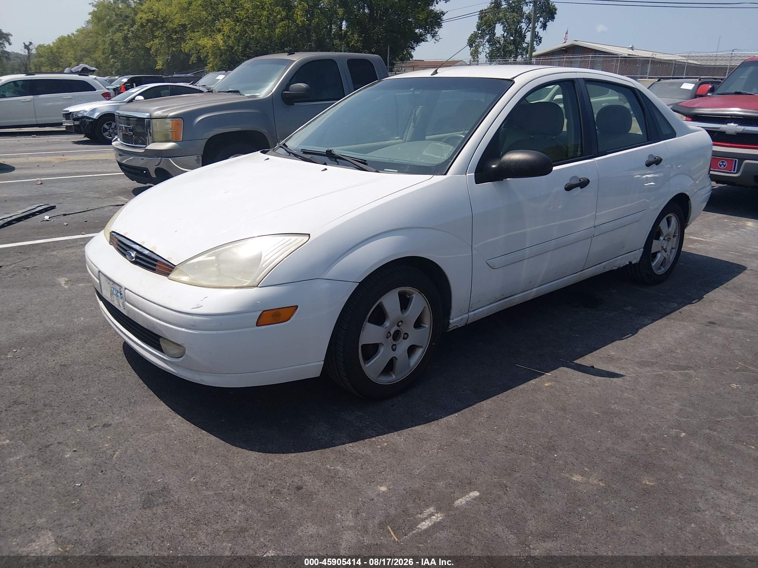 2001 Ford Focus Zts Белый vin: 1FAHP38371W192830