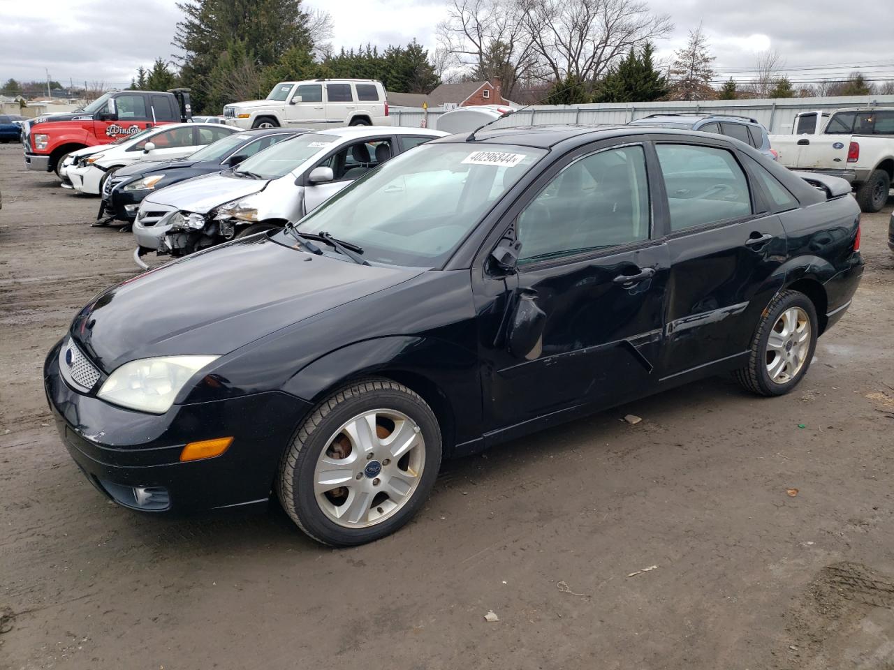 2005 Ford Focus Zx4 St Black vin: 1FAHP38Z75W301930