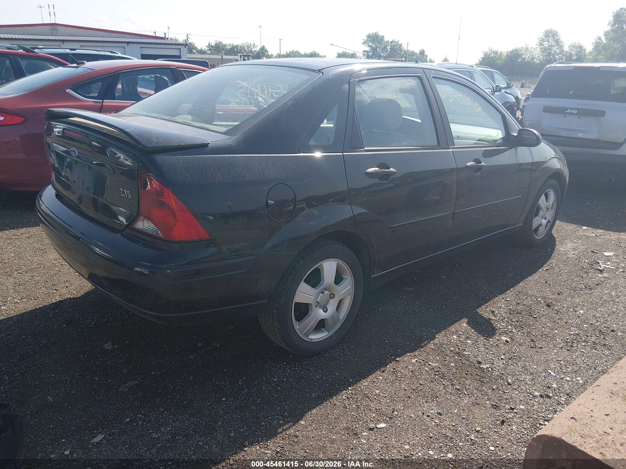 2004 Ford Focus Zts Black vin: 1FAHP38ZX4W123798