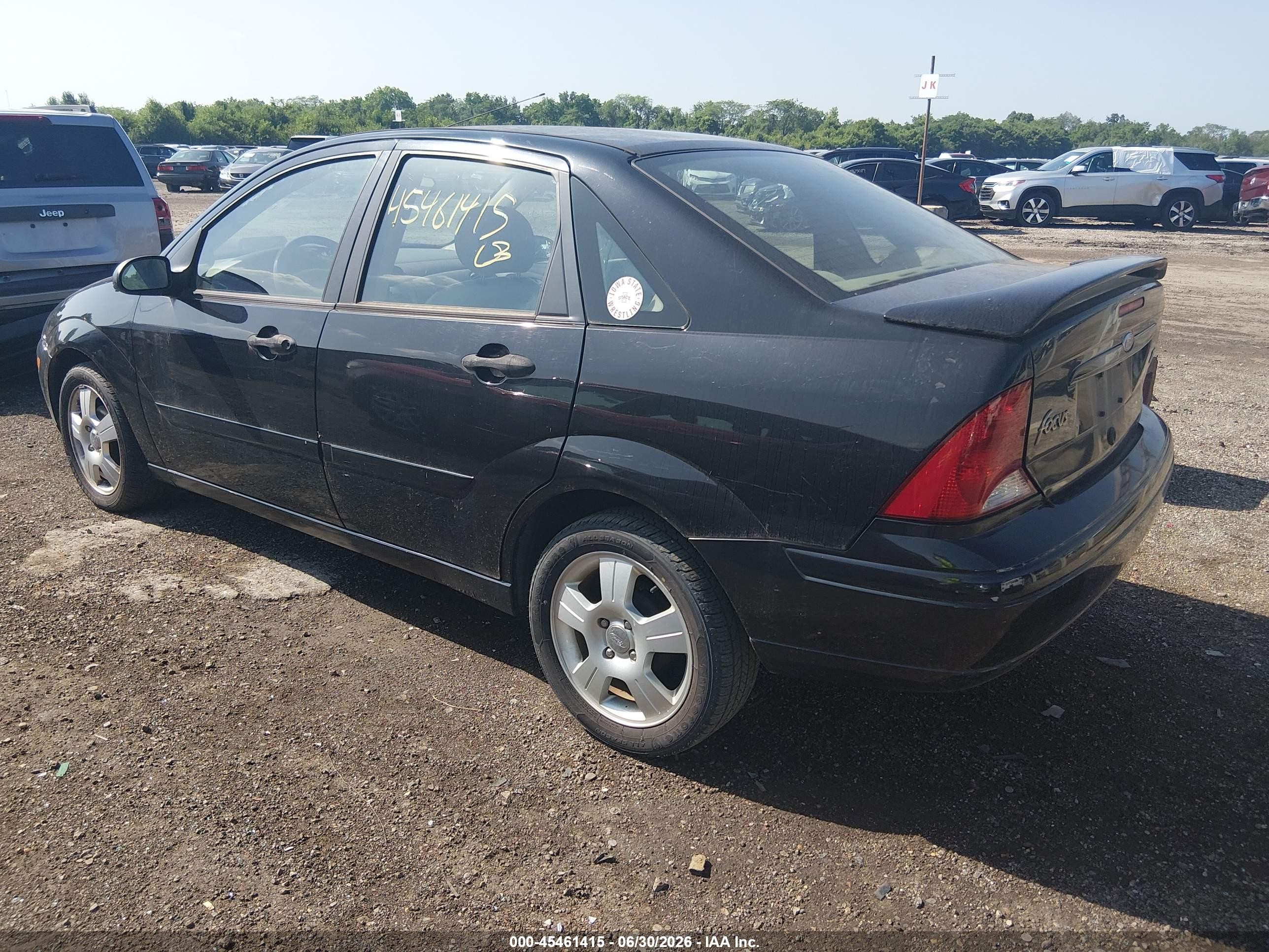 2004 Ford Focus Zts Black vin: 1FAHP38ZX4W123798
