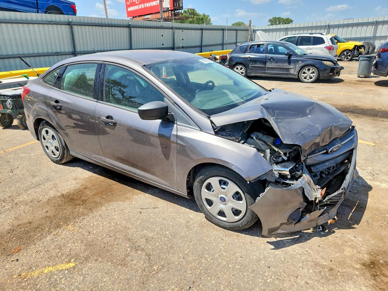 2012 Ford Focus S Gray vin: 1FAHP3E20CL235890