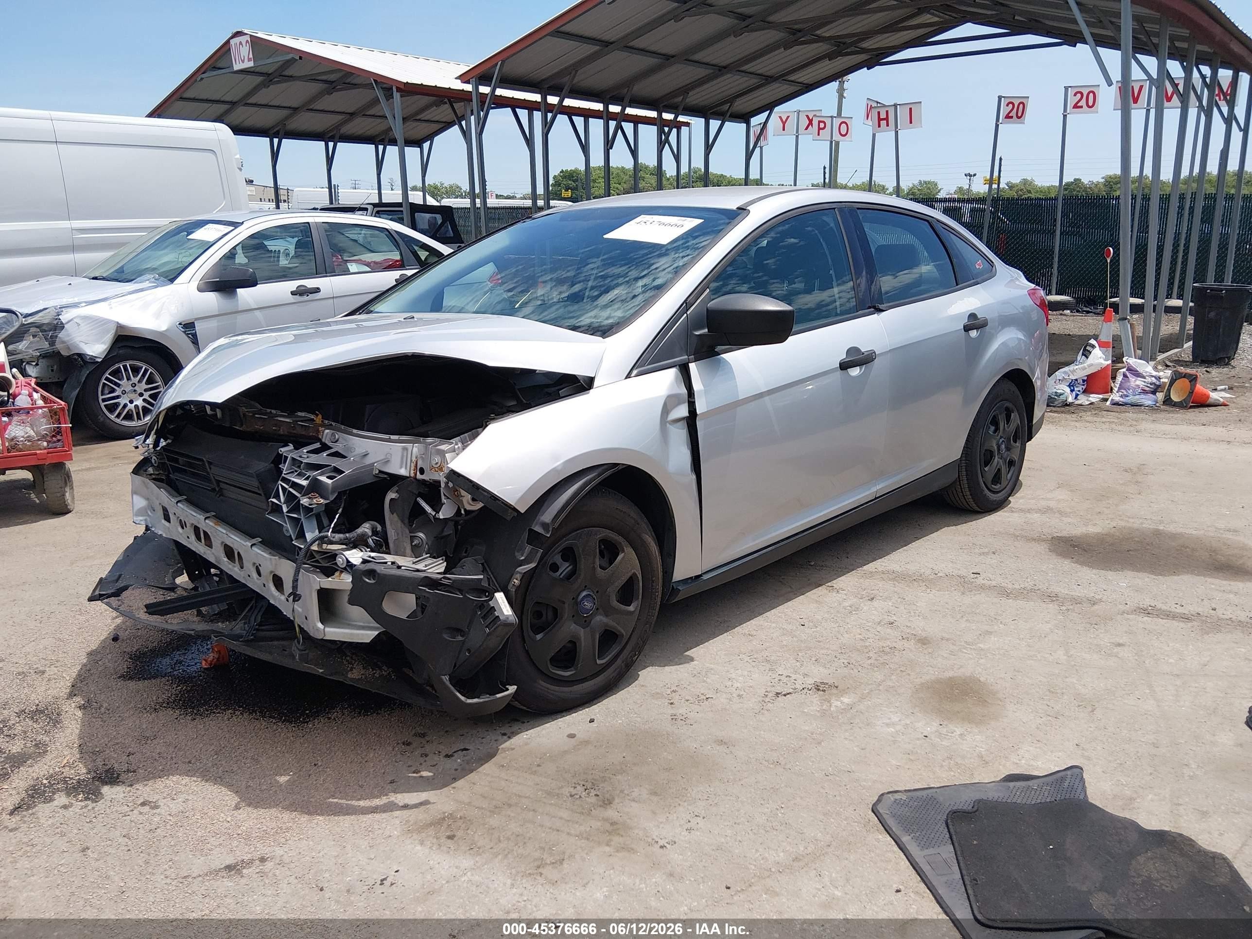 2012 Ford Focus S Silver vin: 1FAHP3E21CL404489