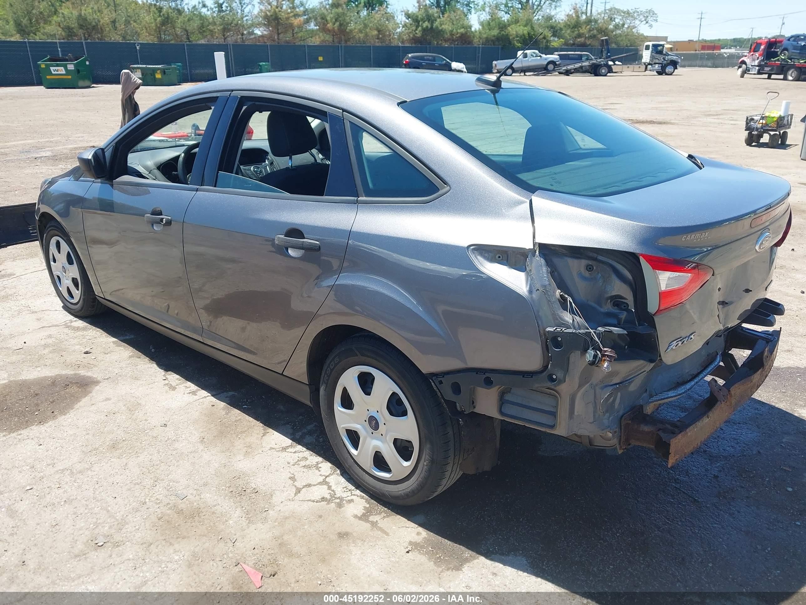2012 Ford Focus S Gray vin: 1FAHP3E26CL463215