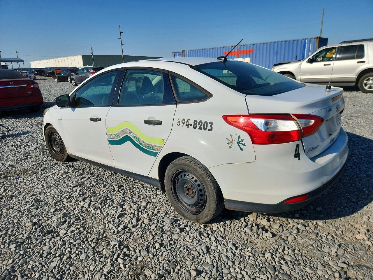 2012 Ford Focus S White vin: 1FAHP3E27CL132191