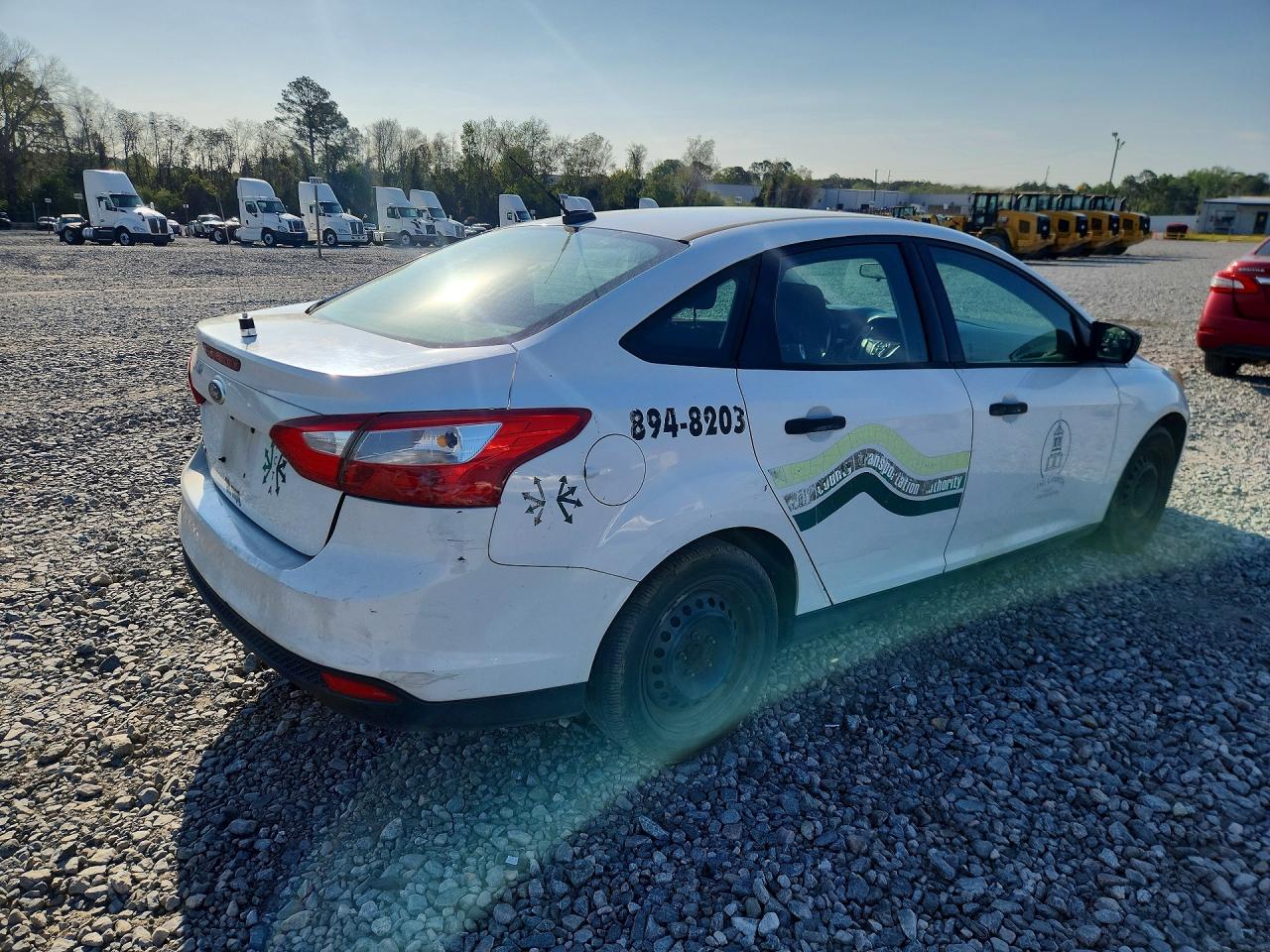 2012 Ford Focus S White vin: 1FAHP3E27CL132191
