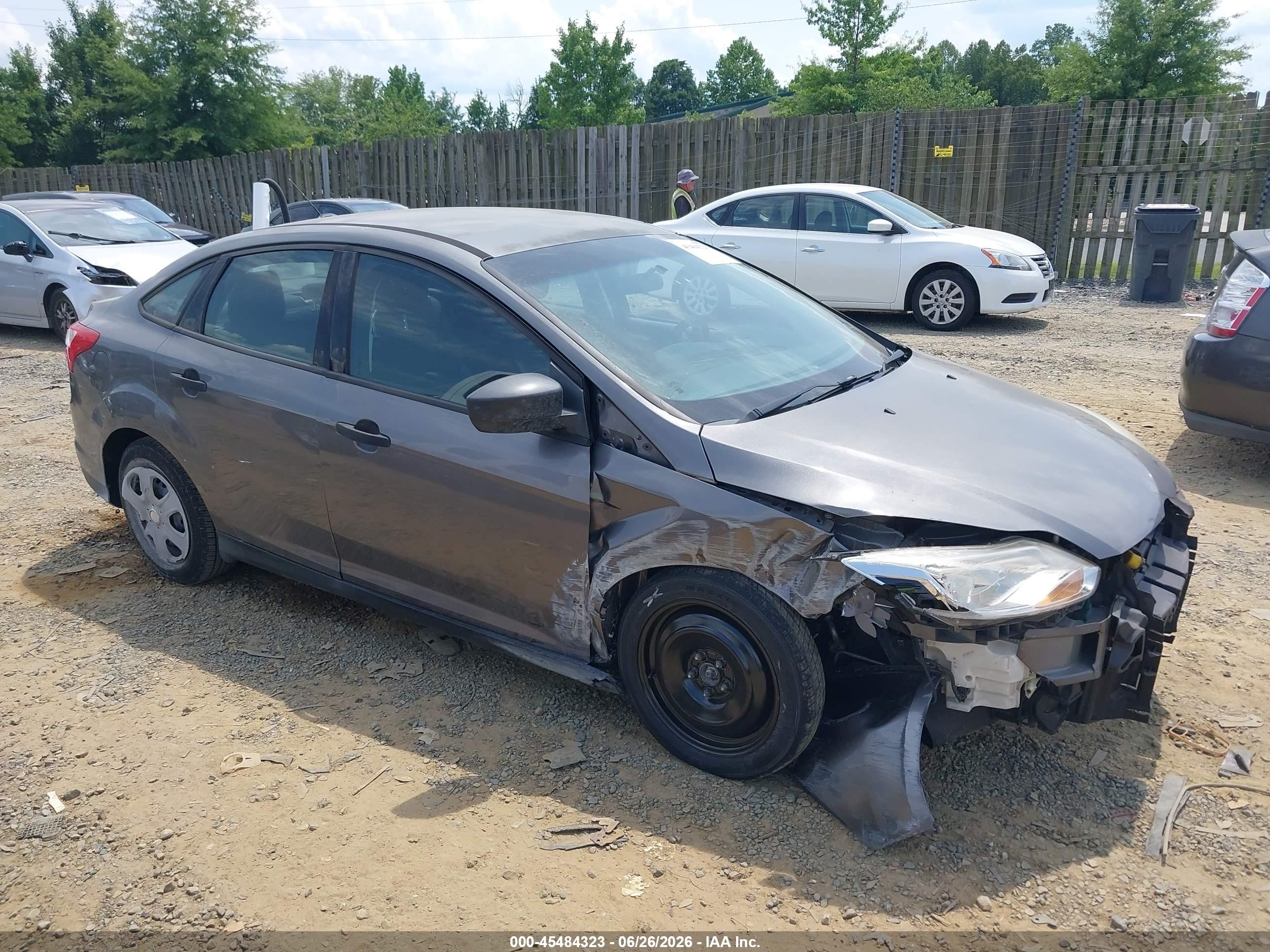2012 Ford Focus S Gray vin: 1FAHP3E29CL132029