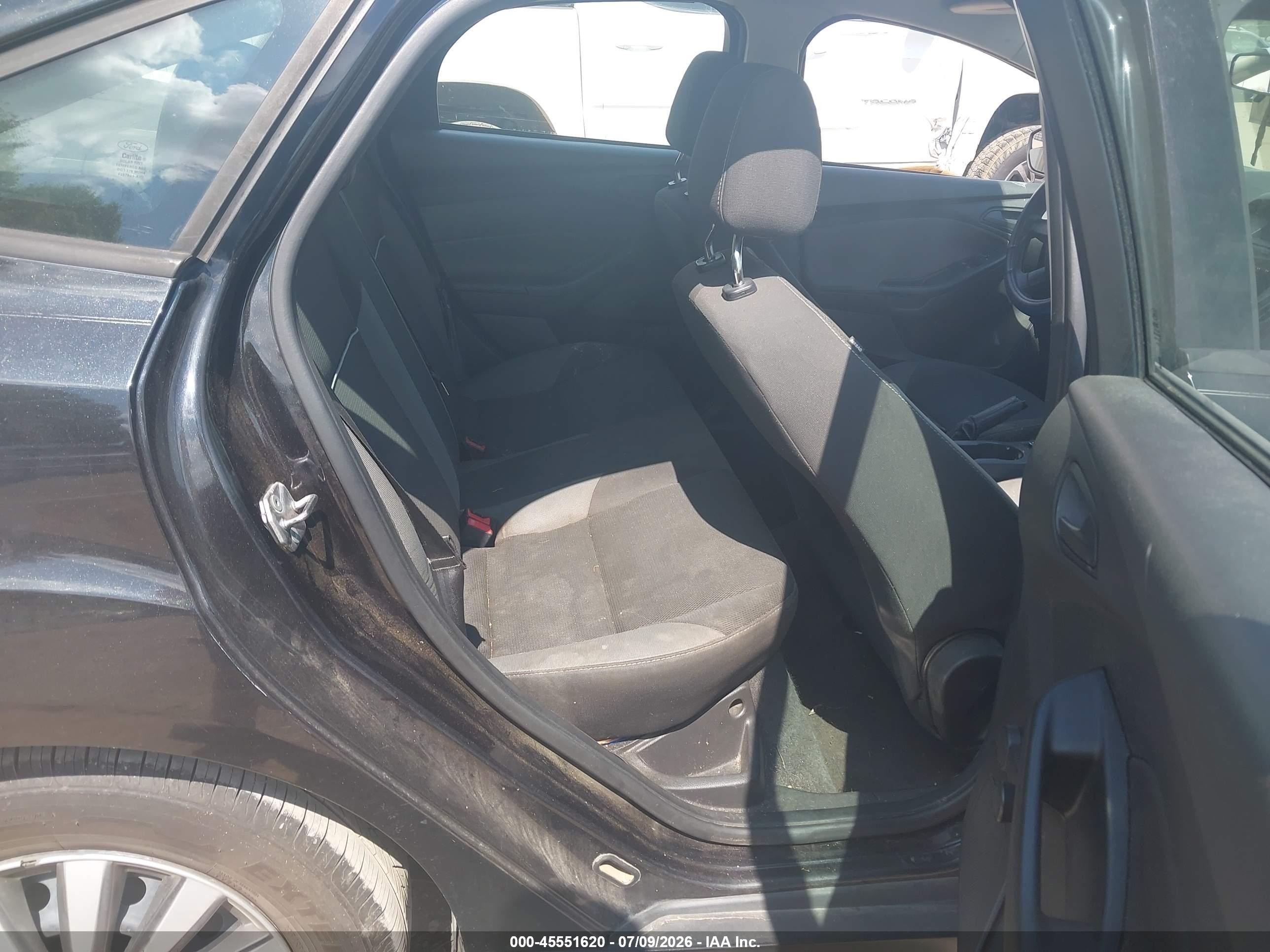2012 Ford Focus S Black vin: 1FAHP3E2XCL335608