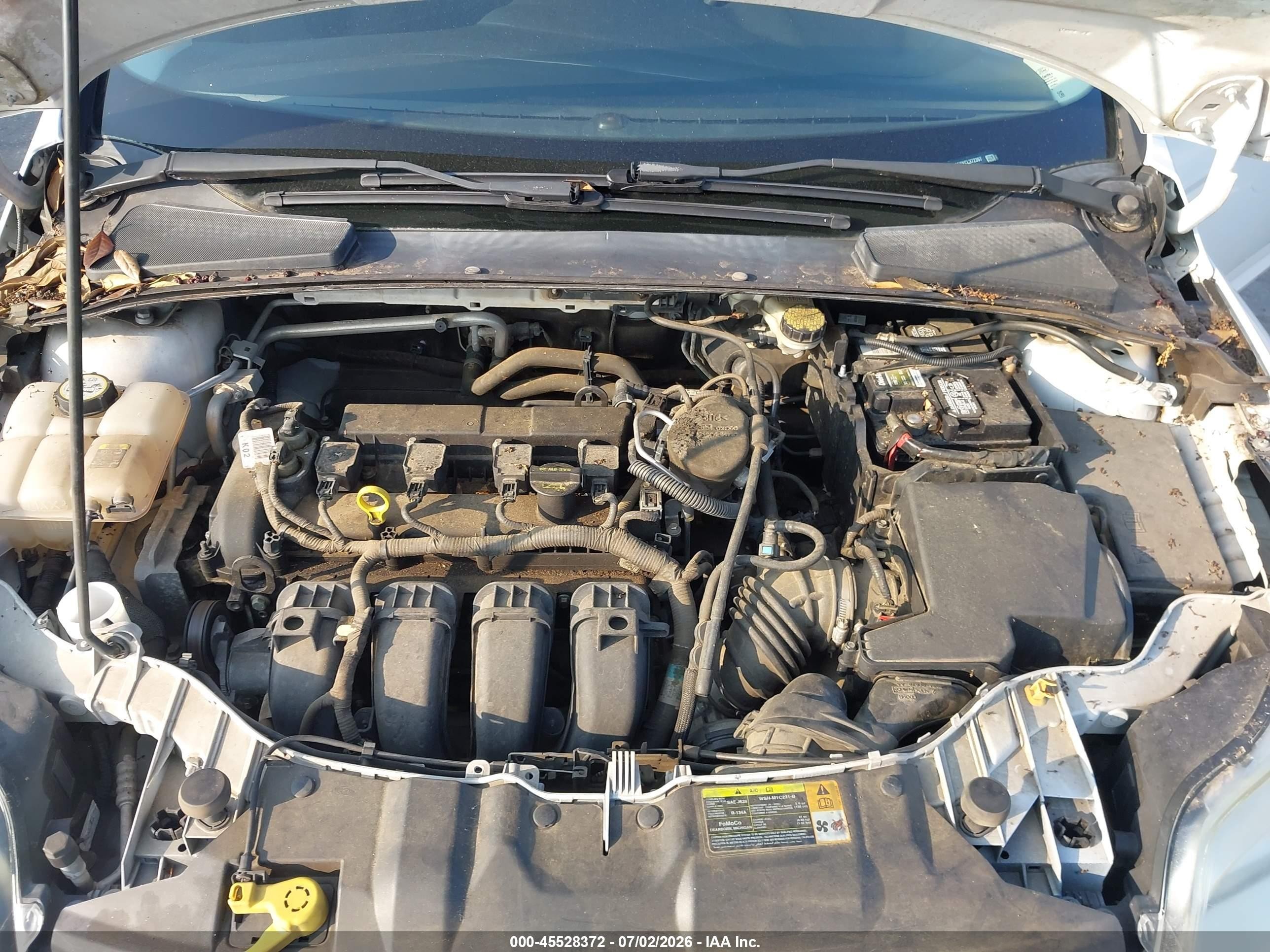 2012 Ford Focus S White vin: 1FAHP3E2XCL372397