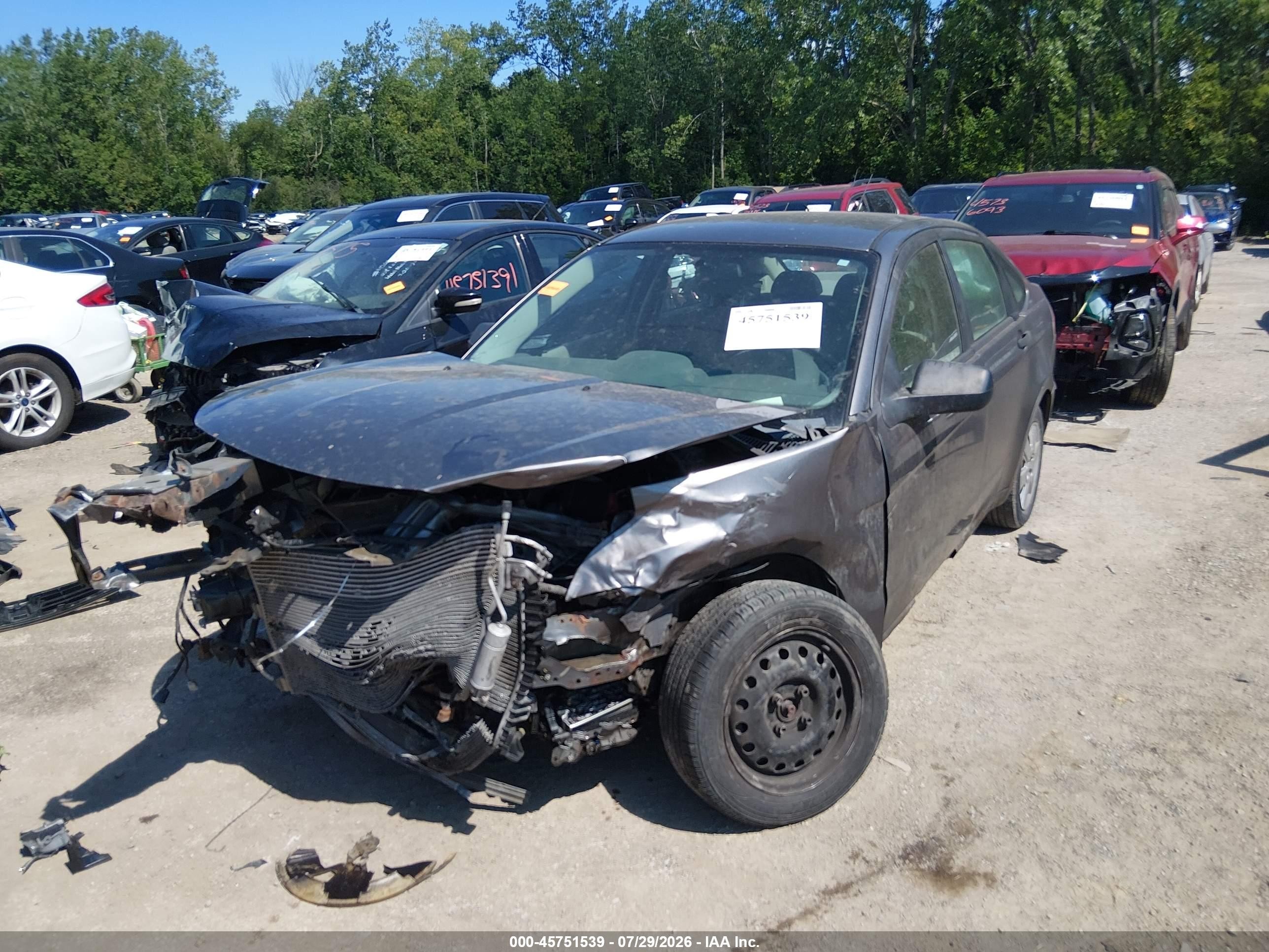 2011 Ford Focus S Gray vin: 1FAHP3EN0BW188979