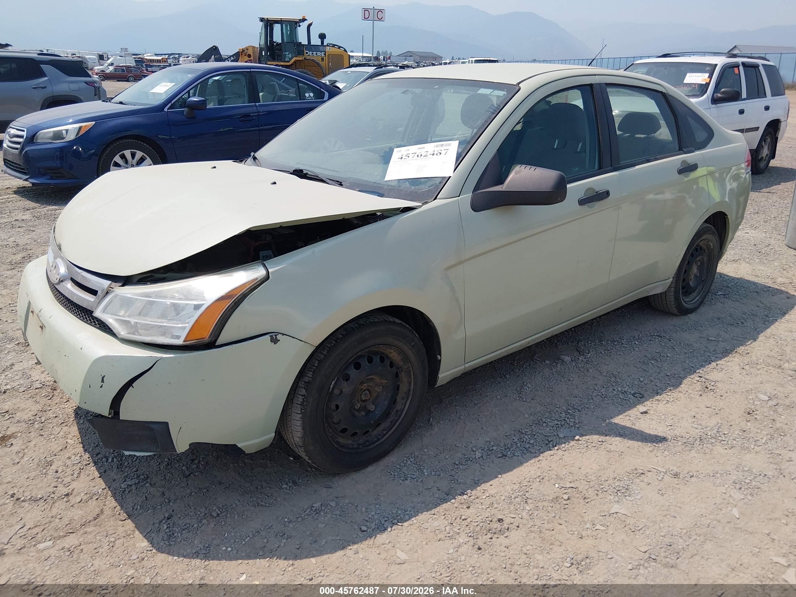 2010 Ford Focus S Зеленый vin: 1FAHP3EN1AW153088