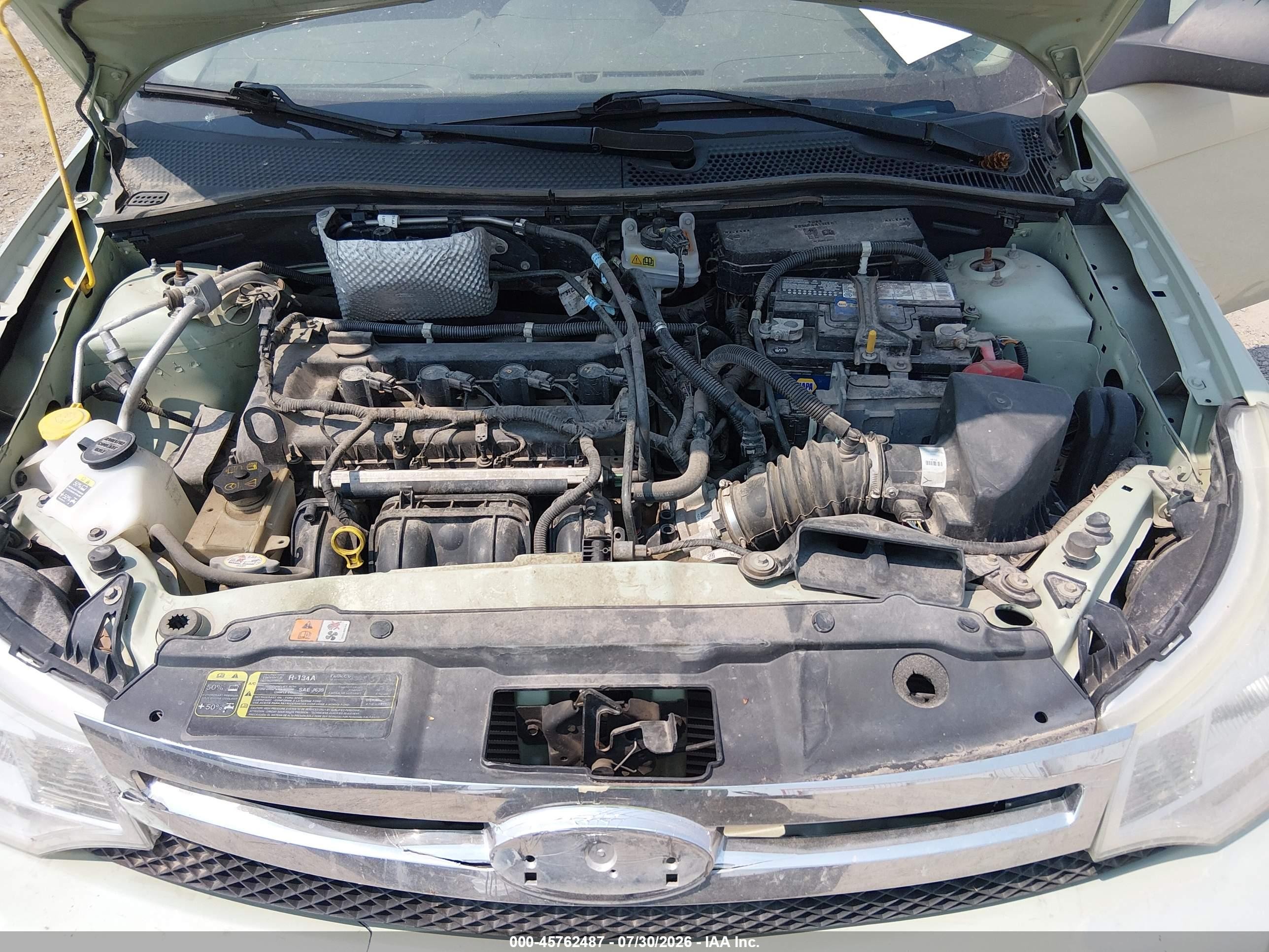 2010 Ford Focus S Зеленый vin: 1FAHP3EN1AW153088