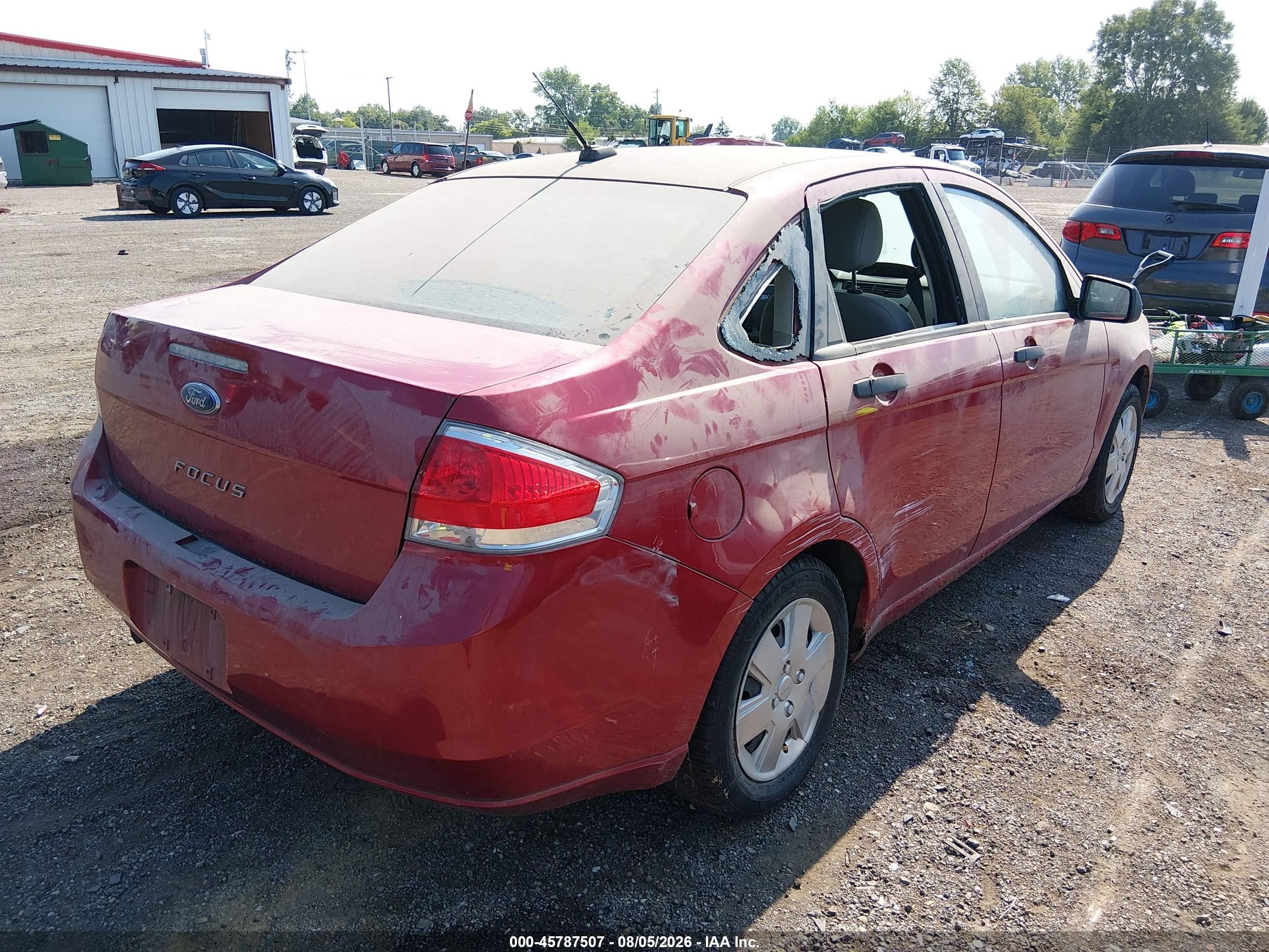 2010 Ford Focus S Red vin: 1FAHP3EN1AW261761