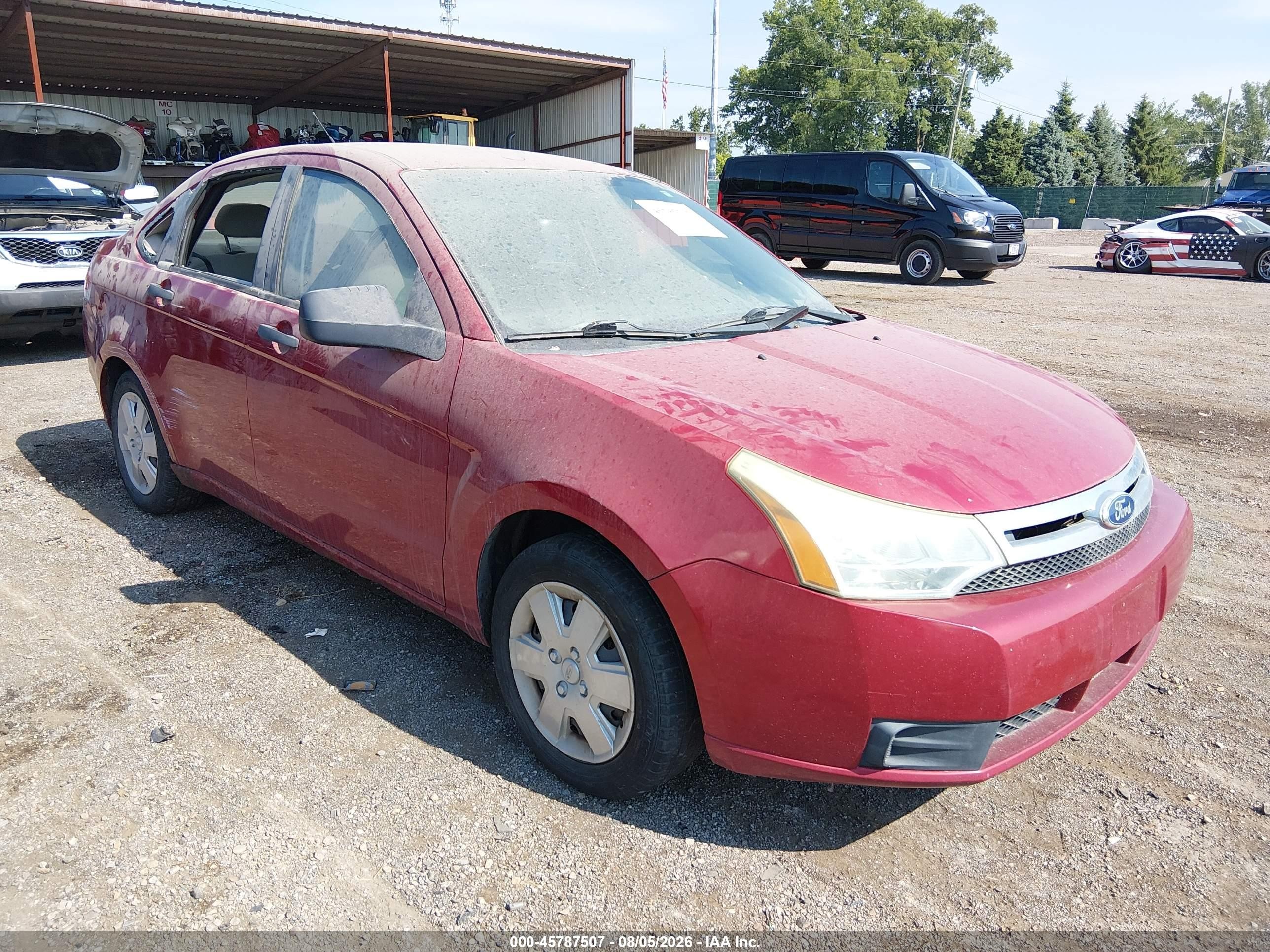 2010 Ford Focus S Red vin: 1FAHP3EN1AW261761