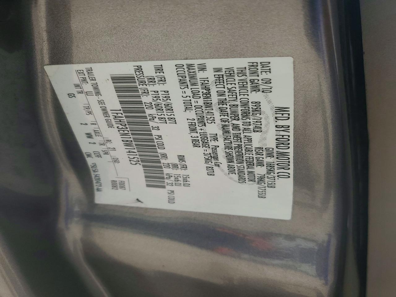 2011 Ford Focus S Gray vin: 1FAHP3EN1BW141525