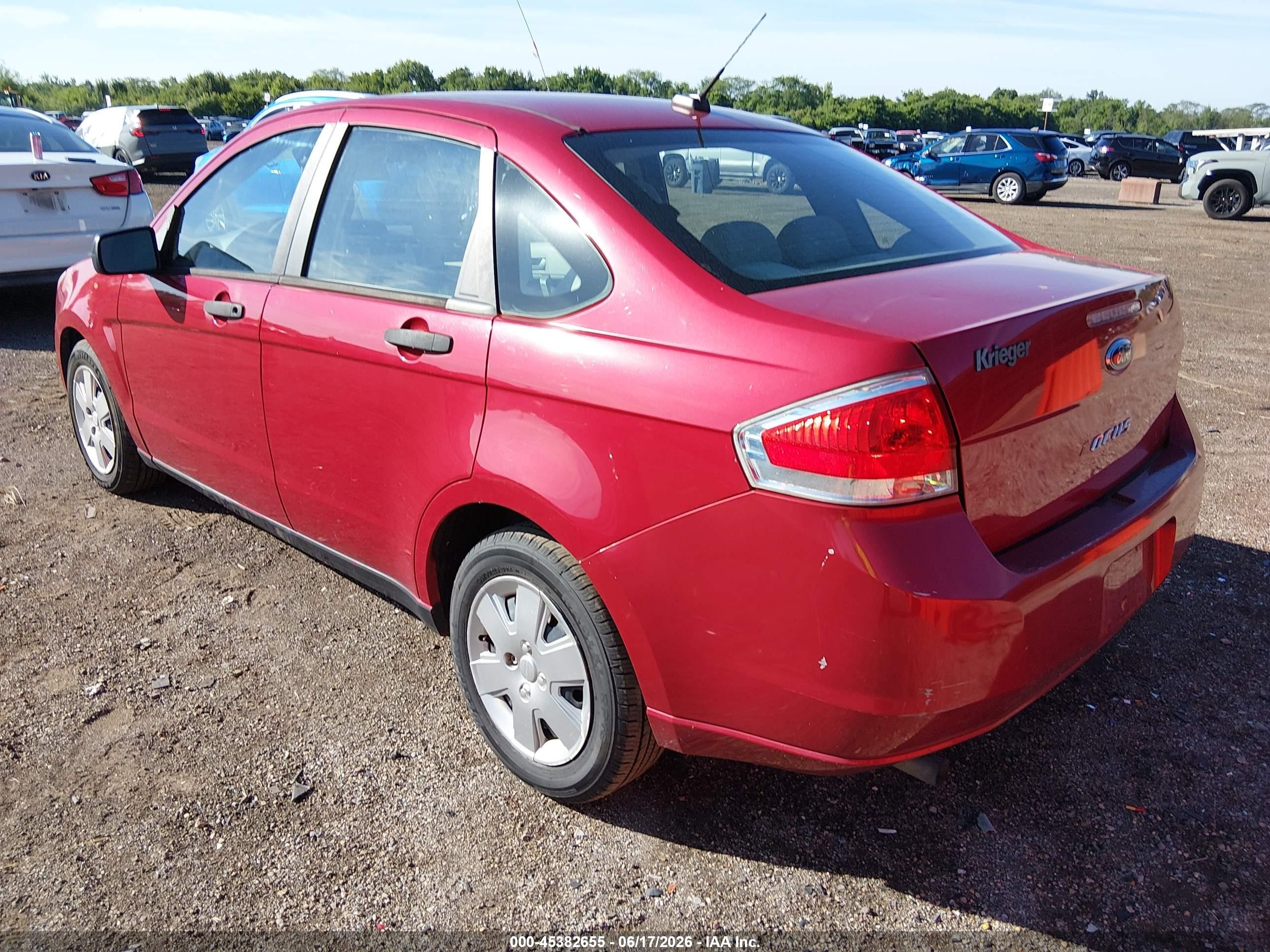 2010 Ford Focus S Red vin: 1FAHP3EN3AW289139