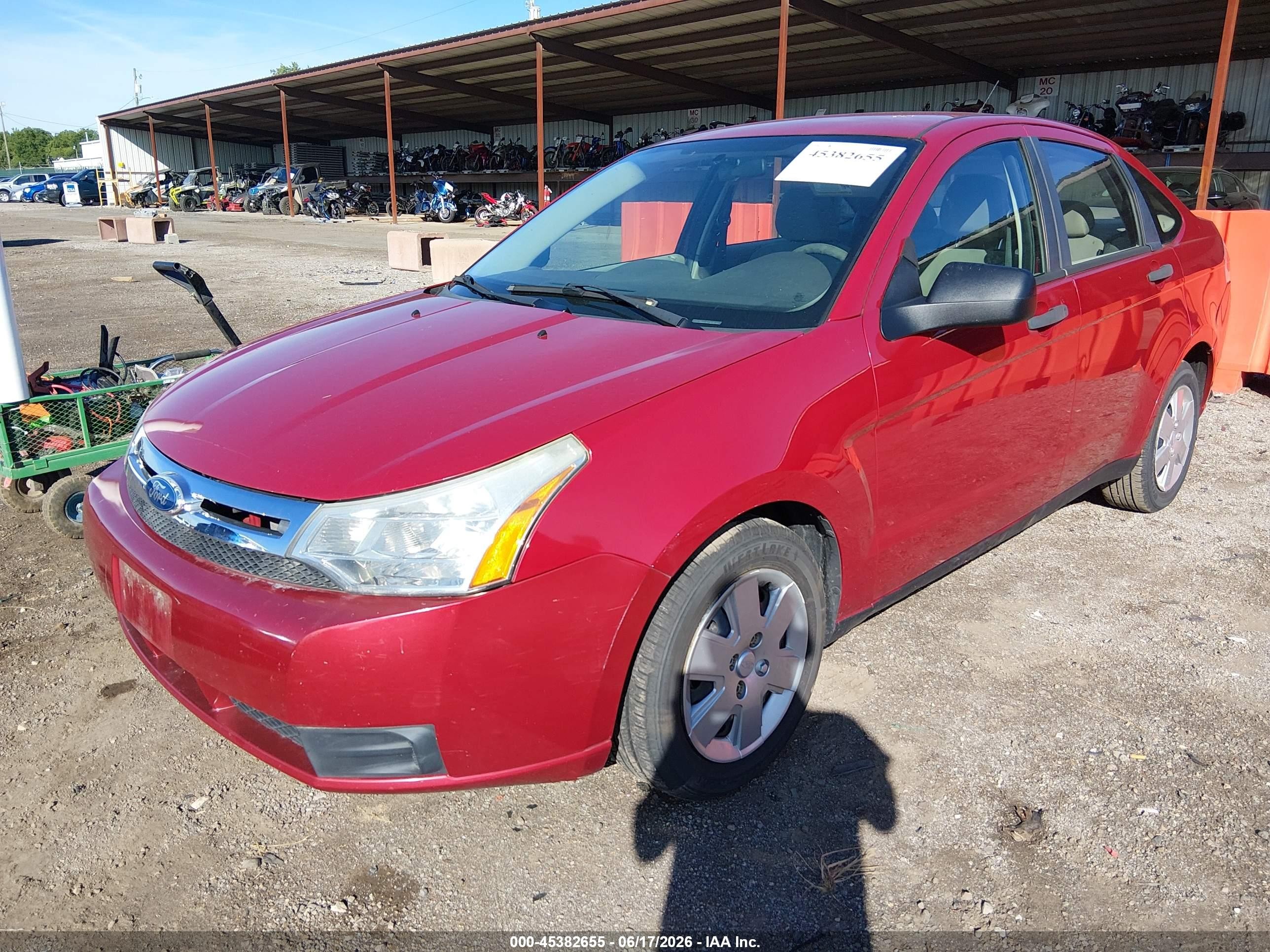 2010 Ford Focus S Red vin: 1FAHP3EN3AW289139