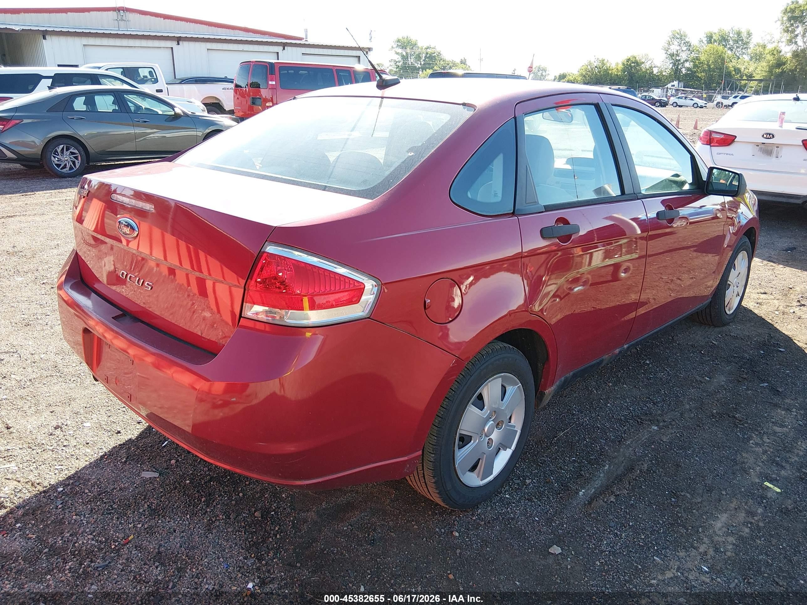 2010 Ford Focus S Red vin: 1FAHP3EN3AW289139