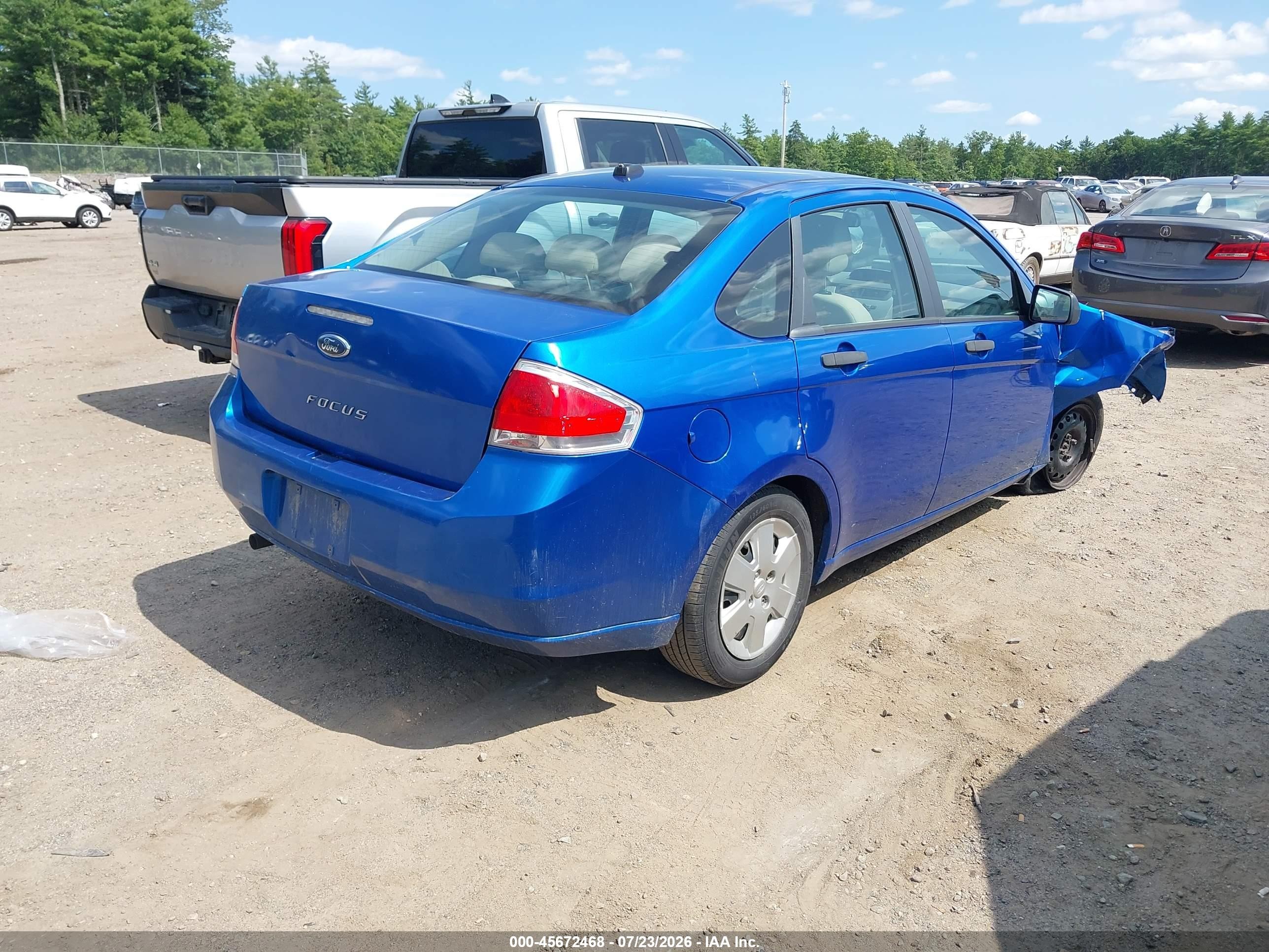 2011 Ford Focus S Blue vin: 1FAHP3EN3BW172324