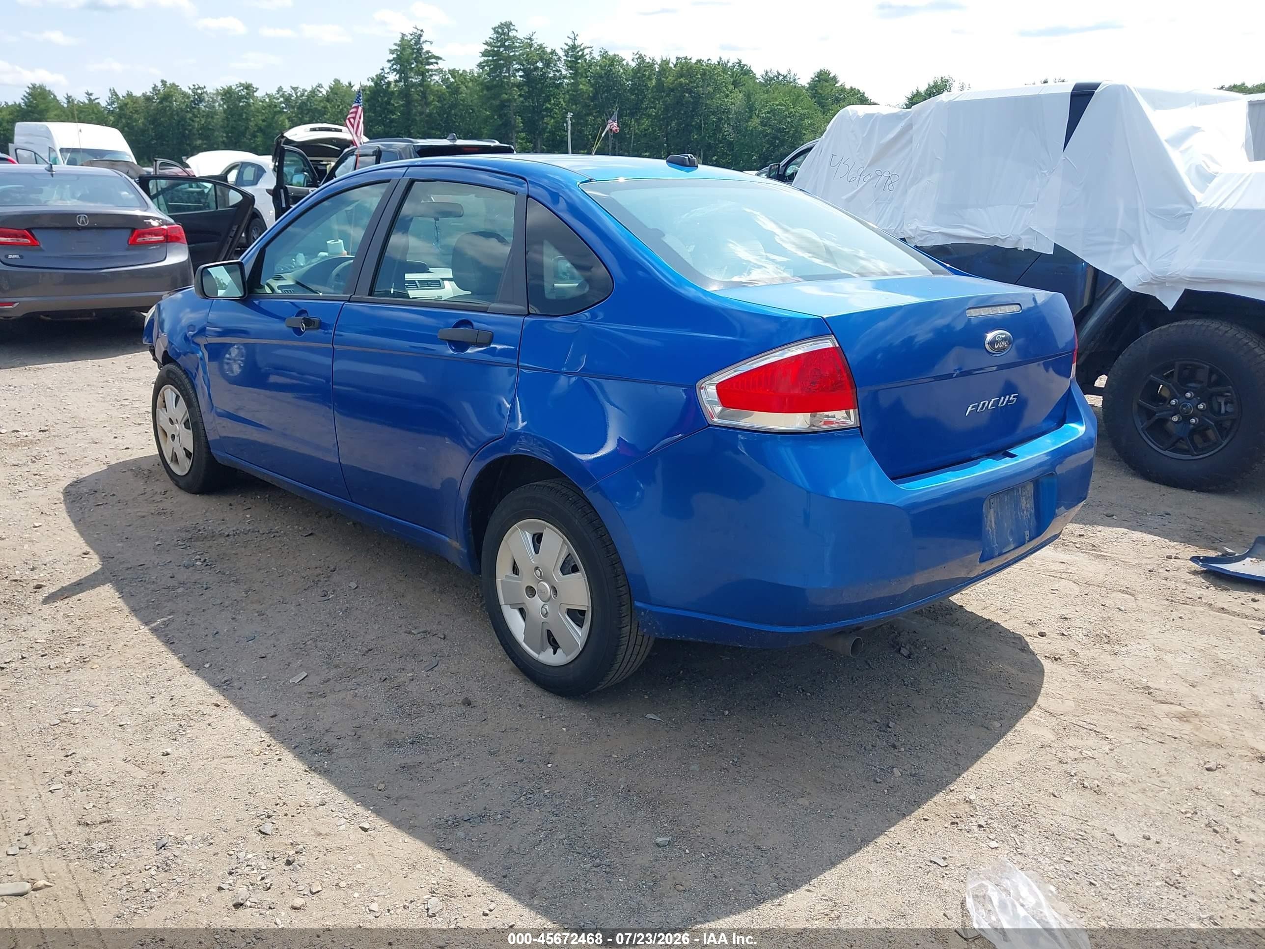 2011 Ford Focus S Blue vin: 1FAHP3EN3BW172324