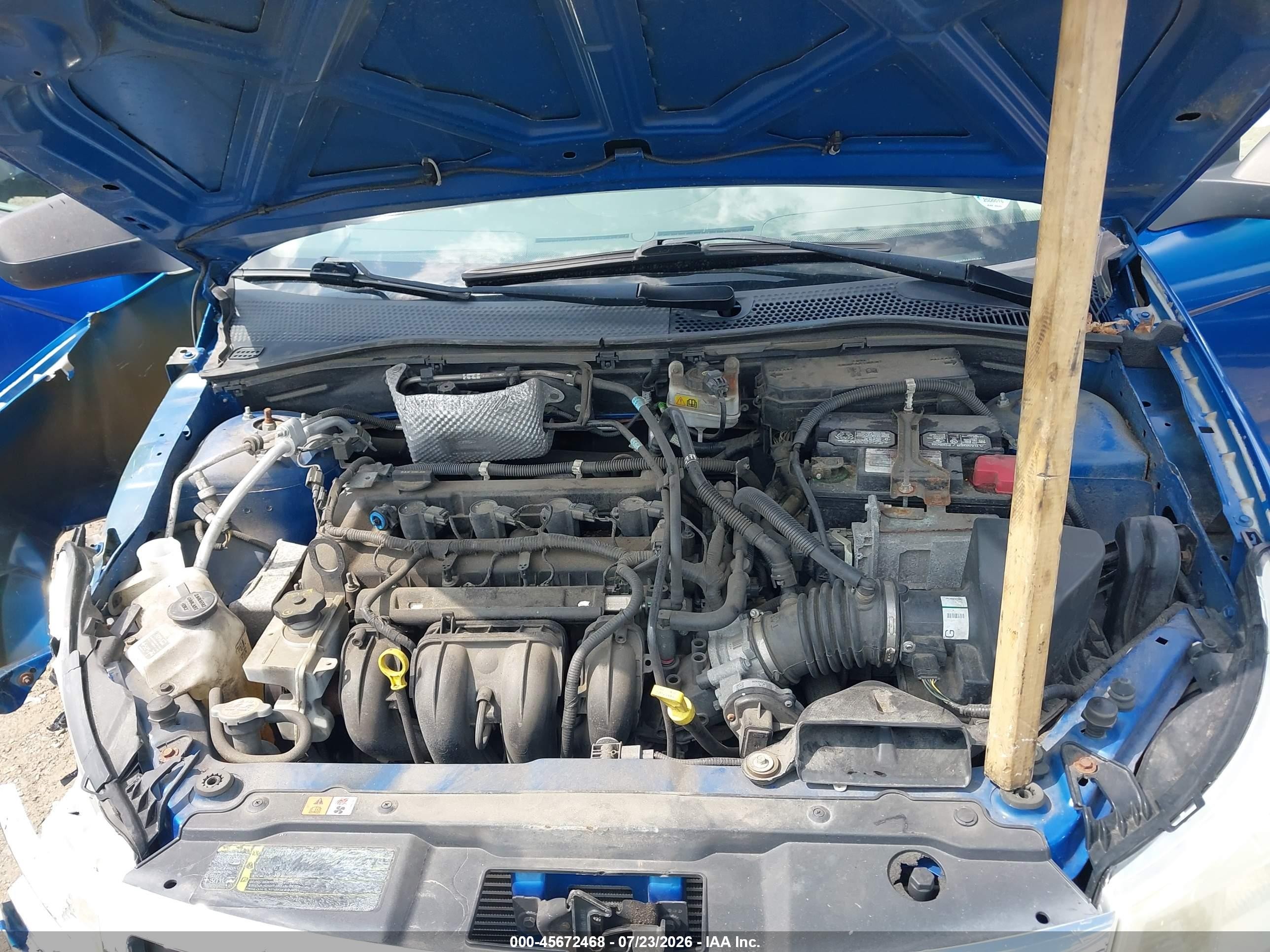 2011 Ford Focus S Blue vin: 1FAHP3EN3BW172324