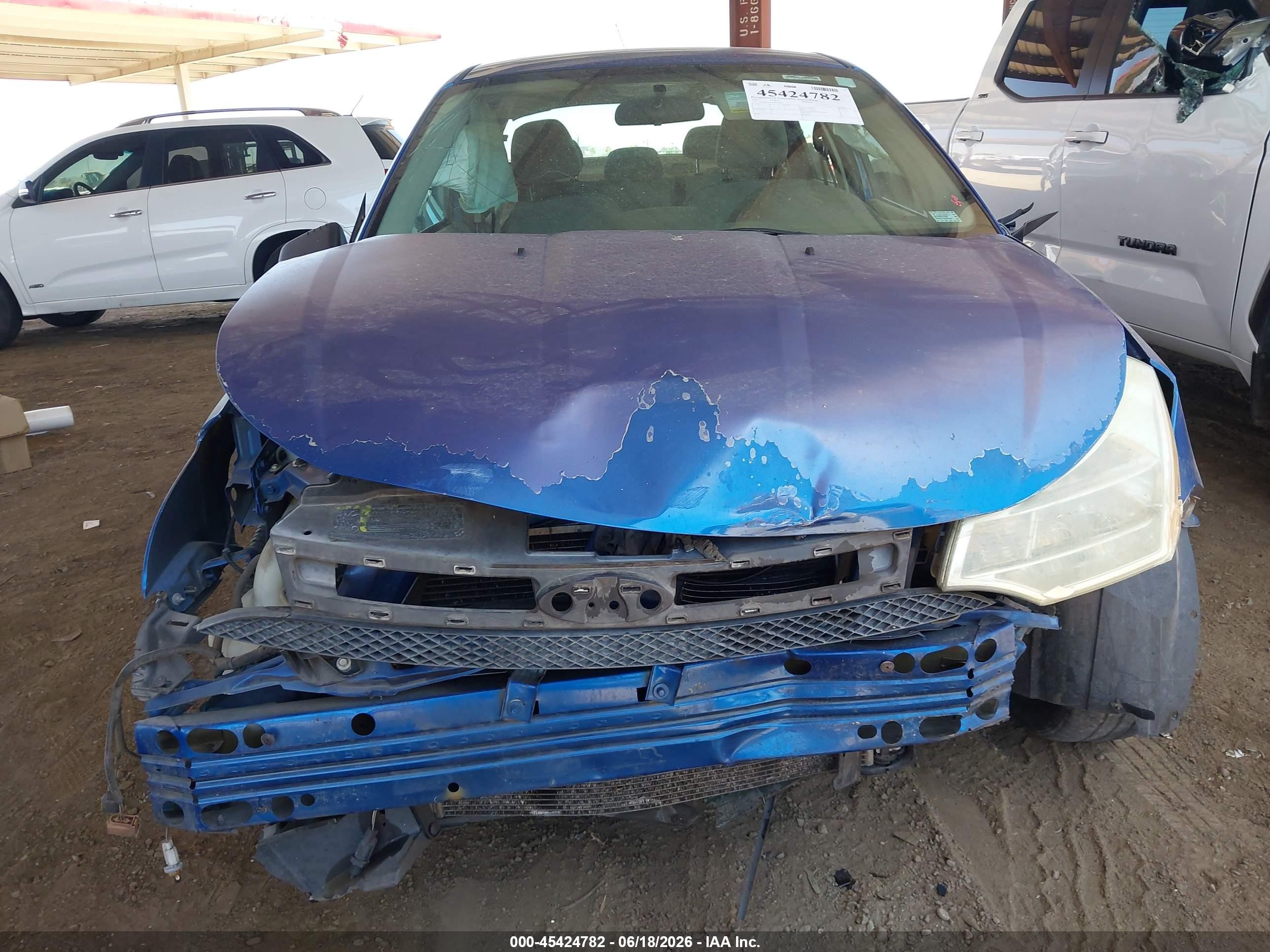 2010 Ford Focus S Blue vin: 1FAHP3EN4AW221366