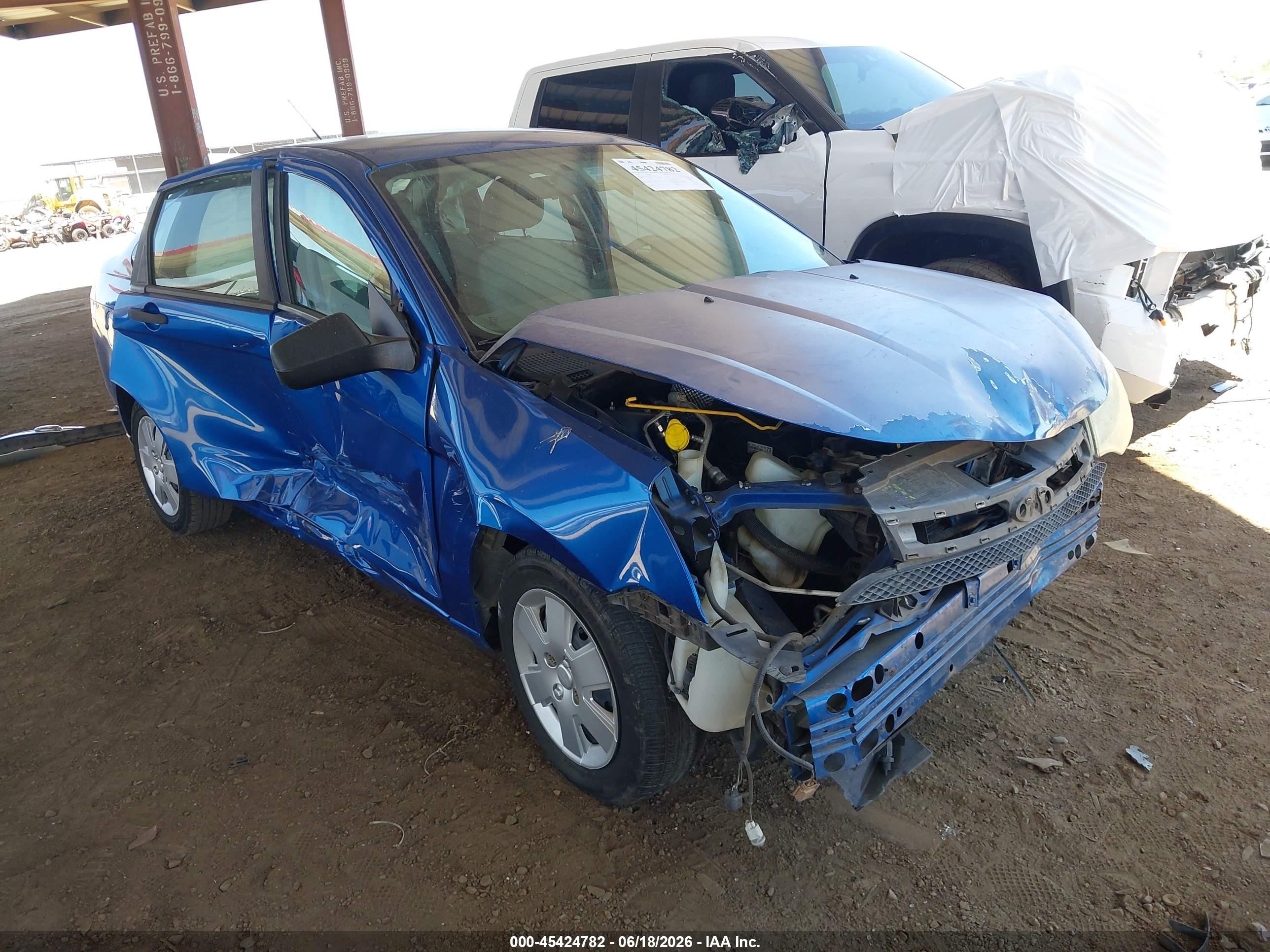 2010 Ford Focus S Синий vin: 1FAHP3EN4AW221366