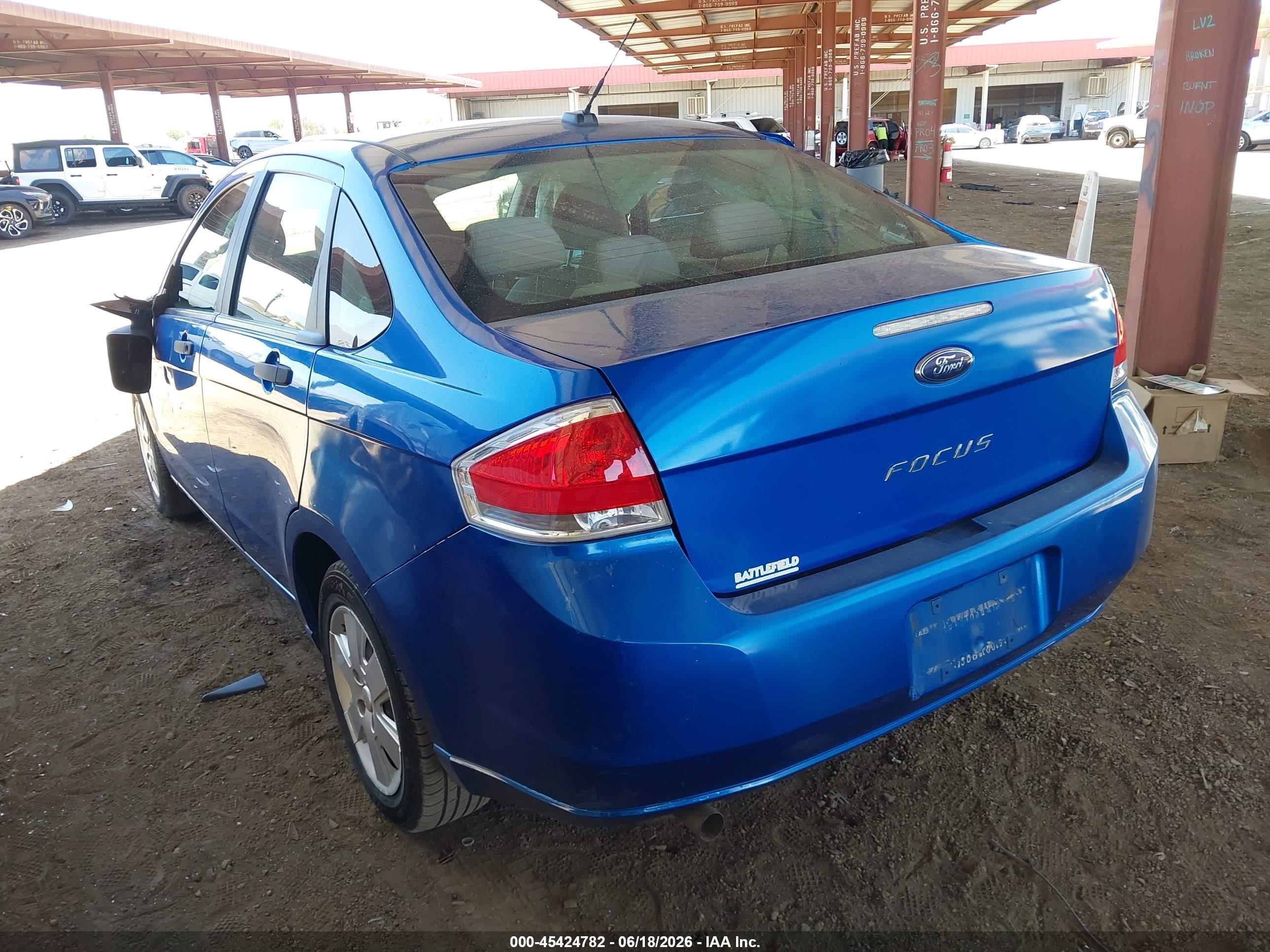 2010 Ford Focus S Blue vin: 1FAHP3EN4AW221366