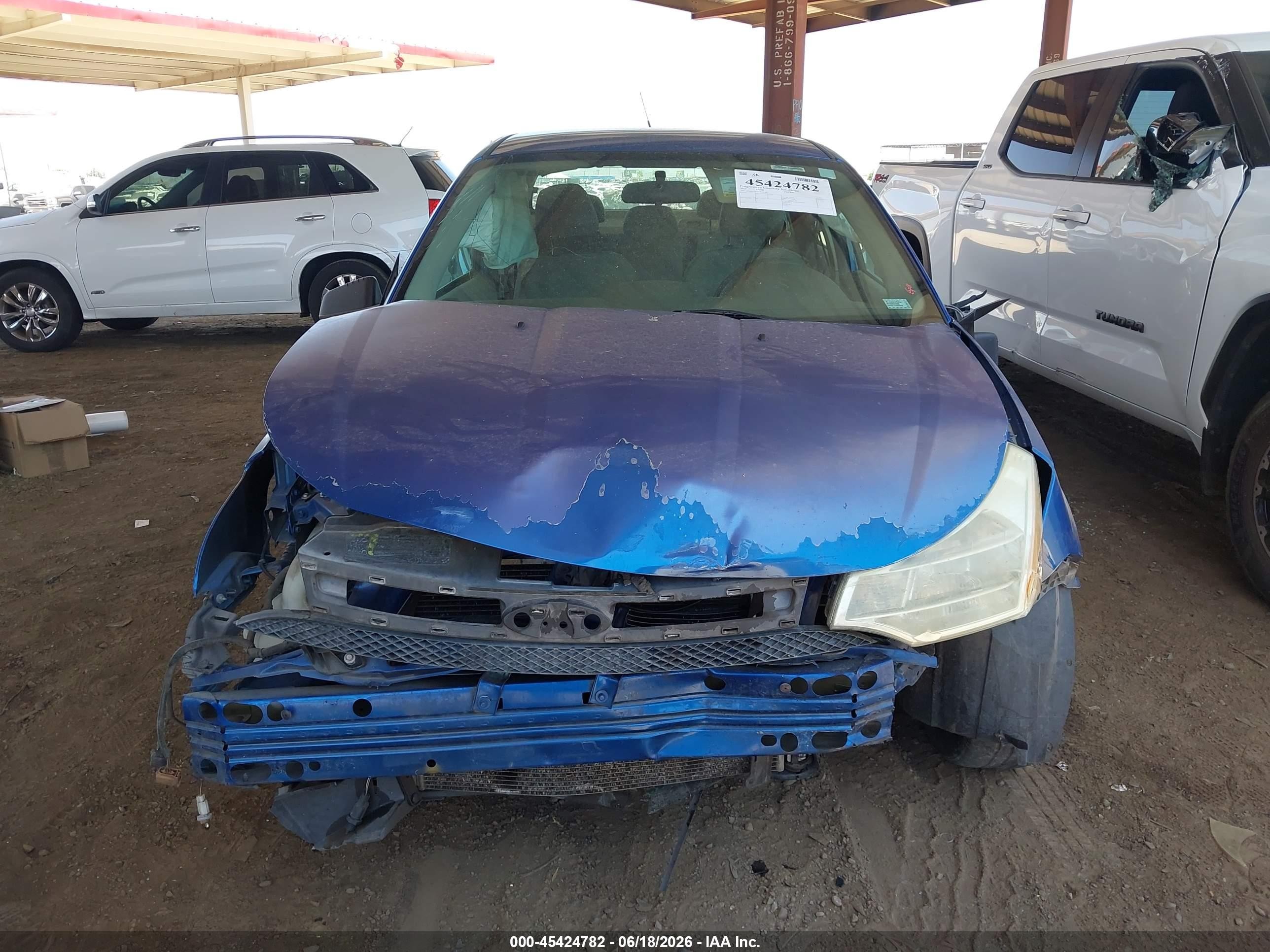 2010 Ford Focus S Blue vin: 1FAHP3EN4AW221366