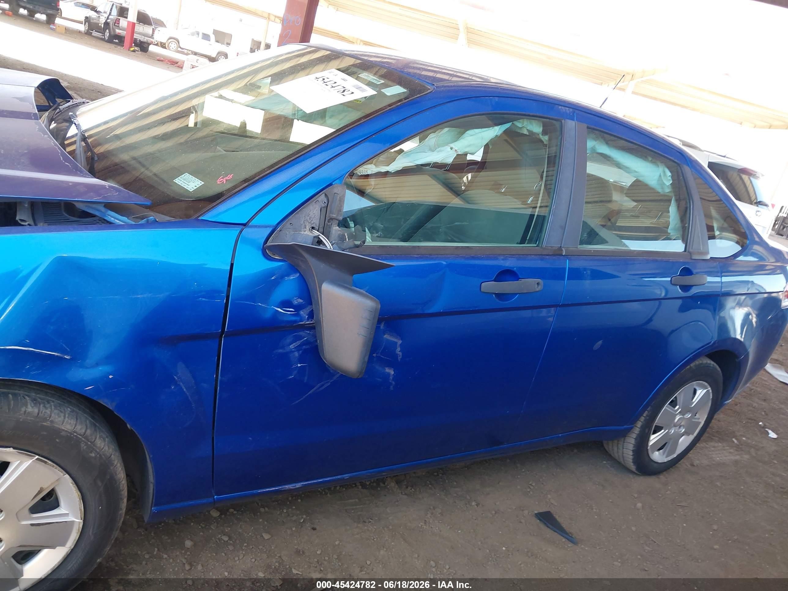2010 Ford Focus S Blue vin: 1FAHP3EN4AW221366
