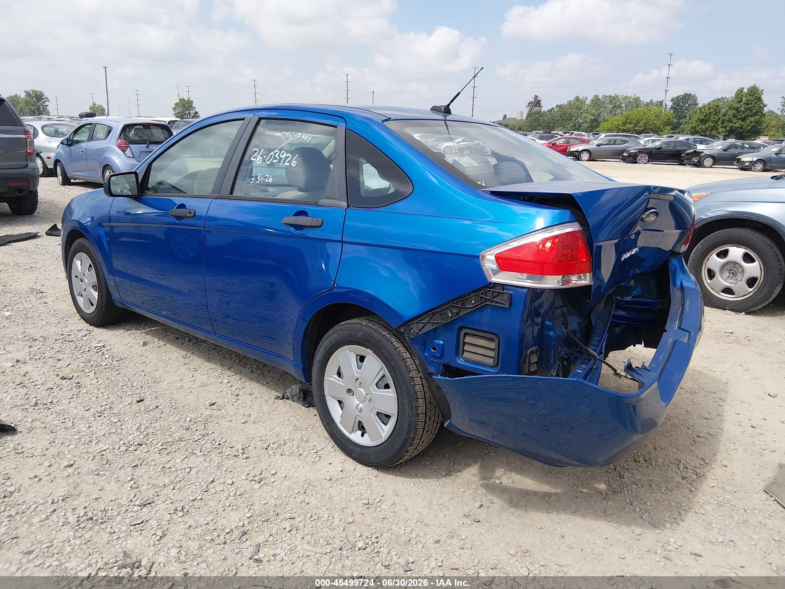 2010 Ford Focus S Blue vin: 1FAHP3EN5AW278286
