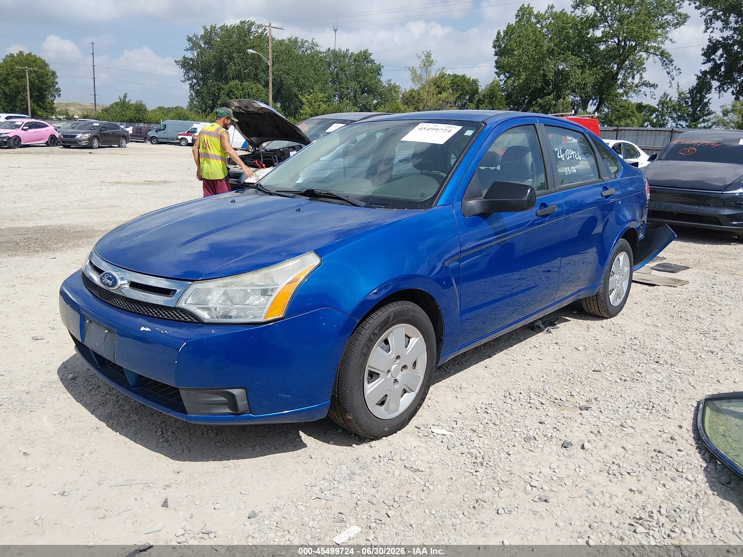 2010 Ford Focus S Blue vin: 1FAHP3EN5AW278286