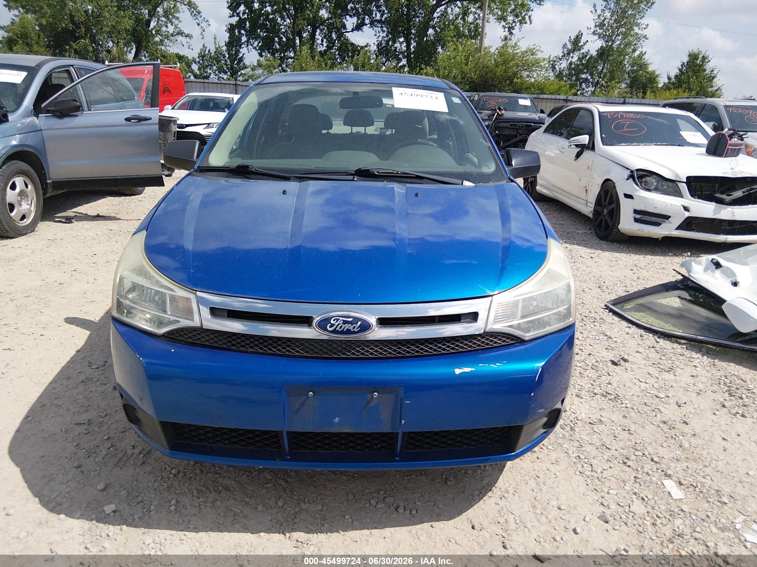 2010 Ford Focus S Blue vin: 1FAHP3EN5AW278286