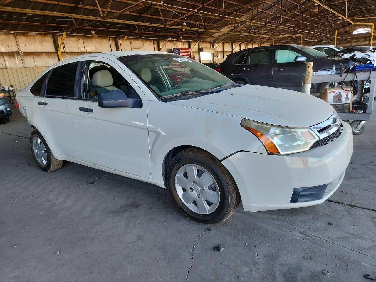 2011 Ford Focus S White vin: 1FAHP3EN5BW181137