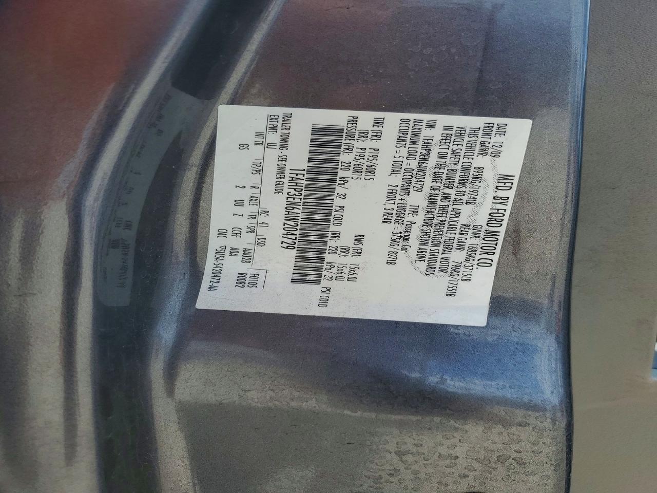 2010 Ford Focus S Gray vin: 1FAHP3EN6AW204729