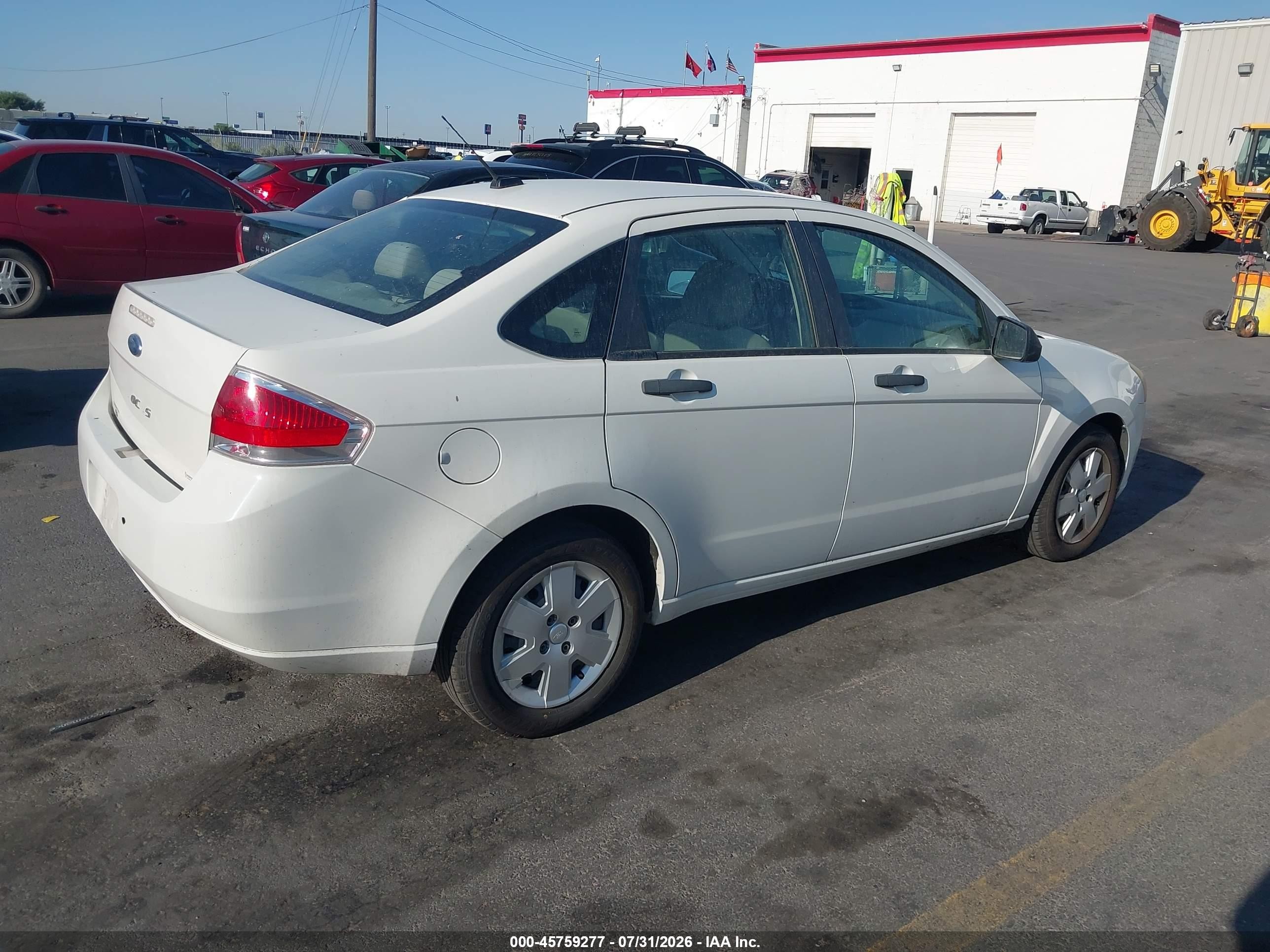 2011 Ford Focus S White vin: 1FAHP3EN6BW145294