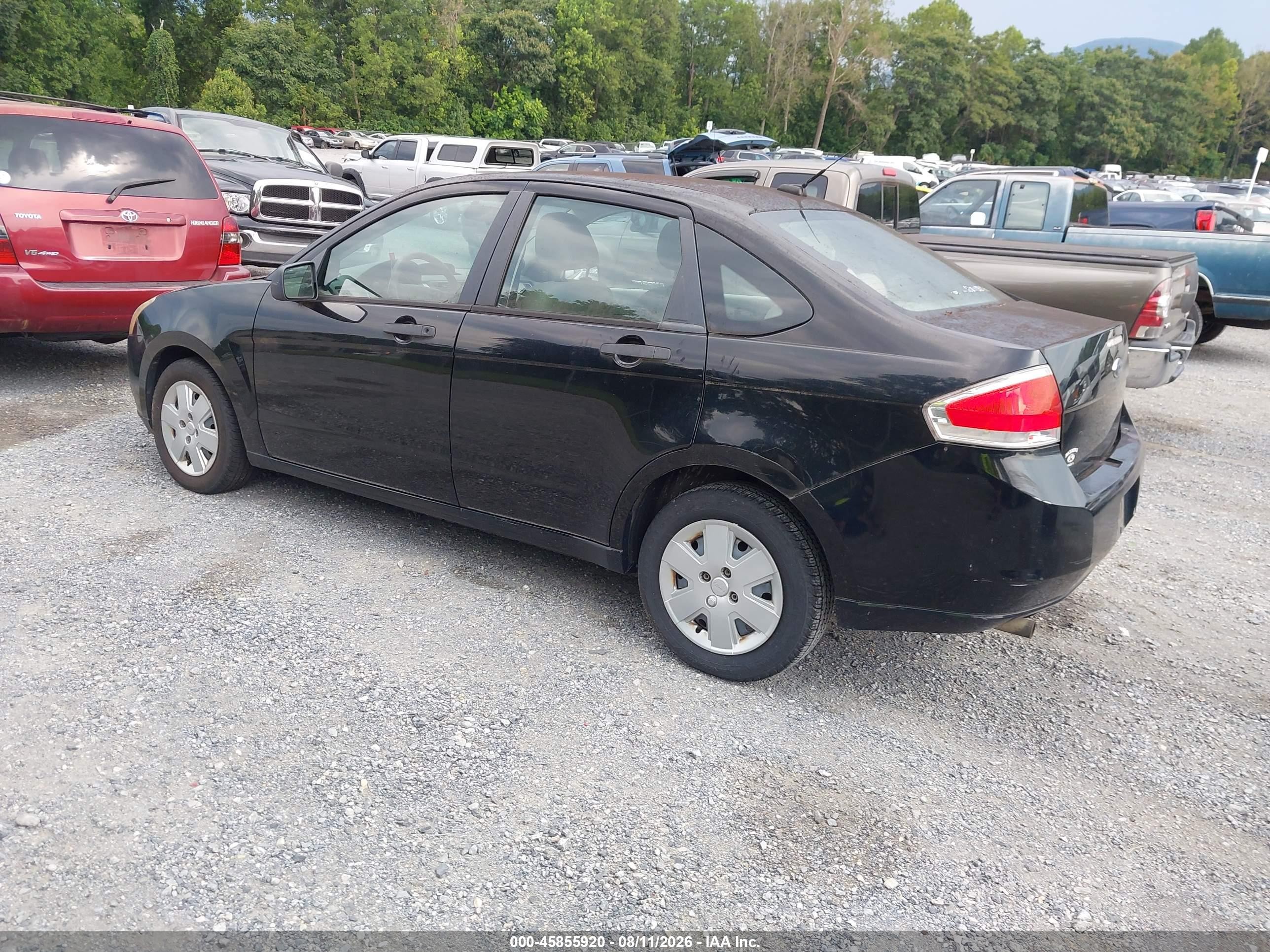 2010 Ford Focus S Black vin: 1FAHP3EN7AW140877