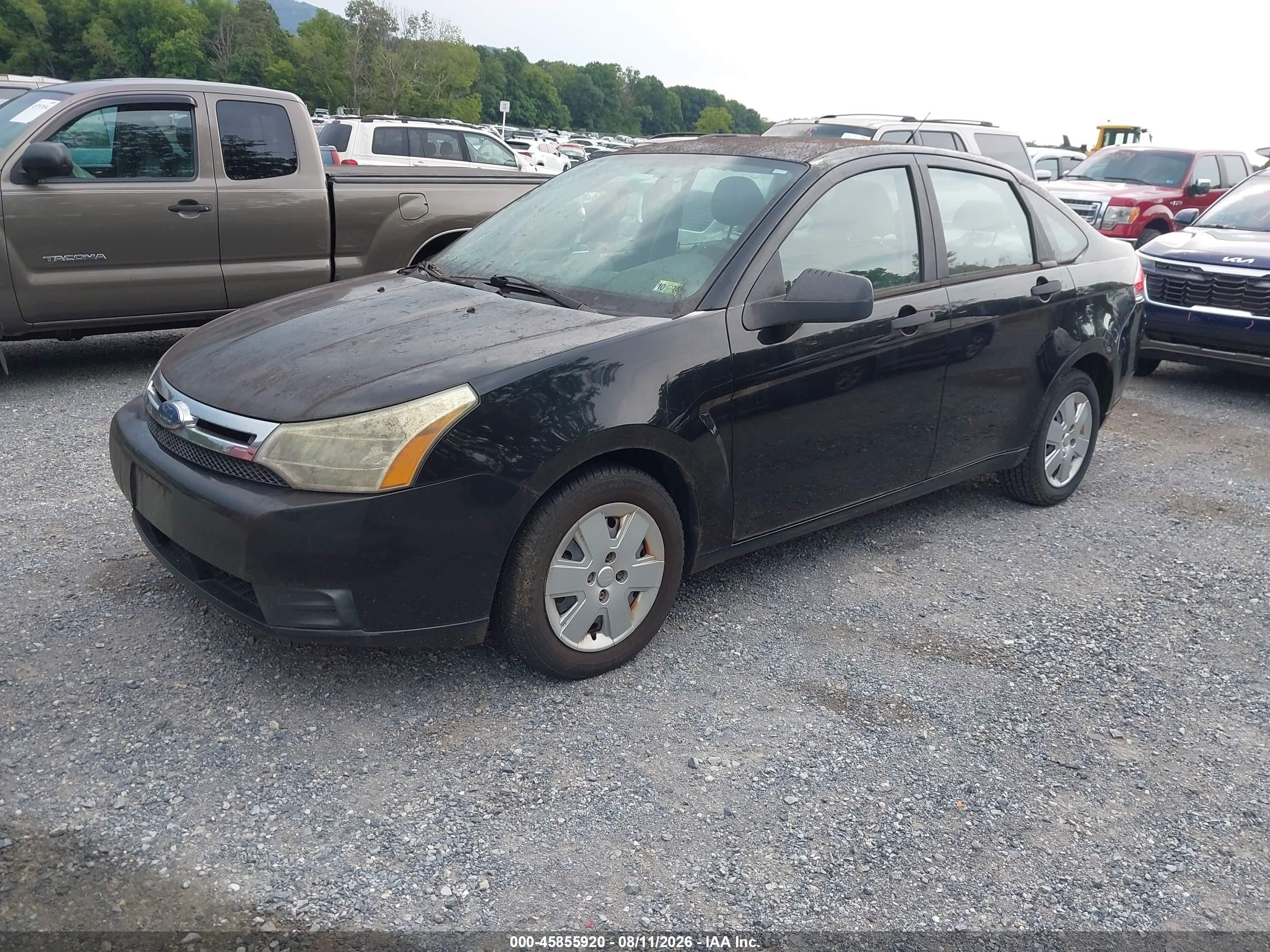 2010 Ford Focus S Black vin: 1FAHP3EN7AW140877