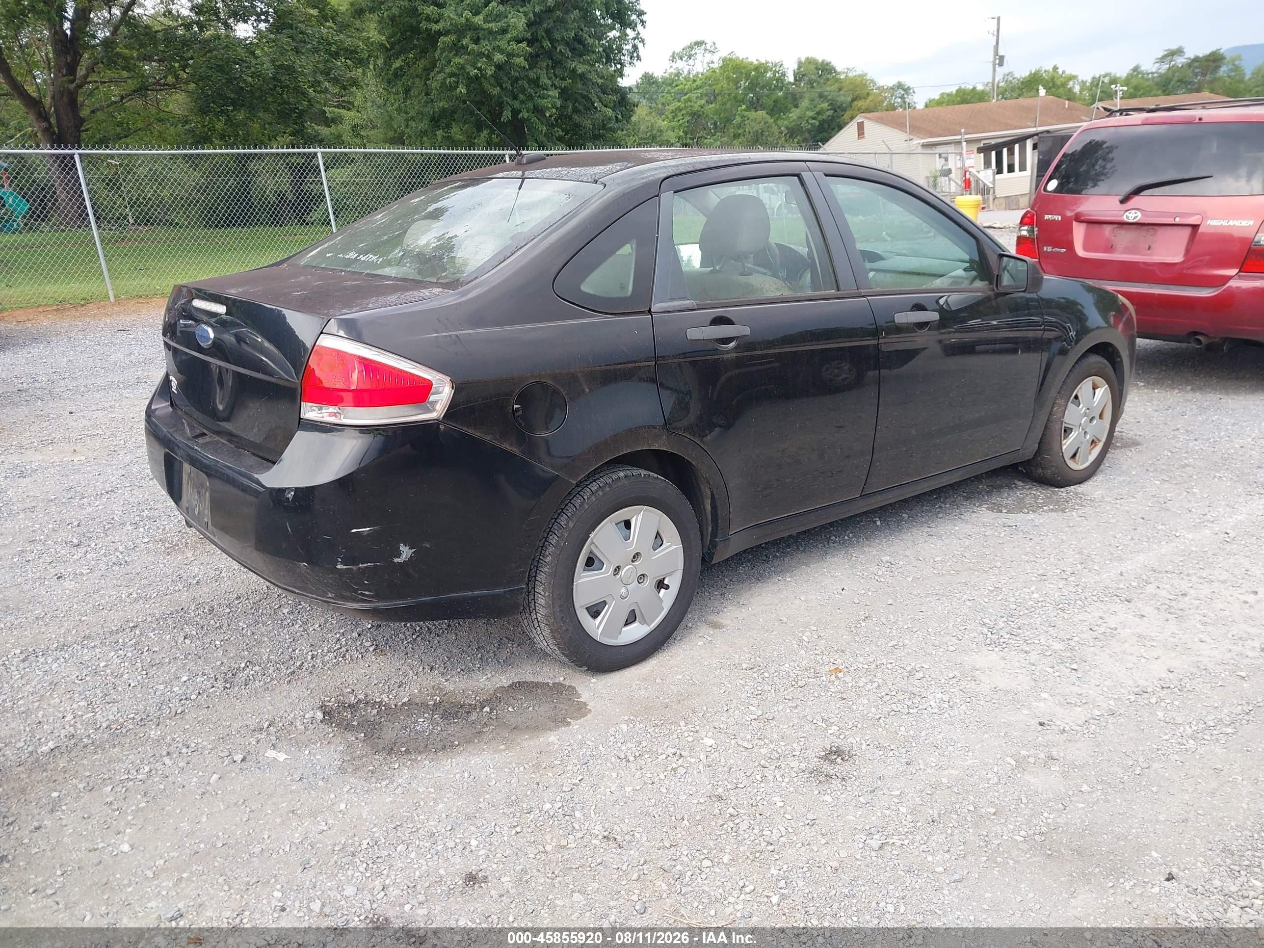 2010 Ford Focus S Black vin: 1FAHP3EN7AW140877