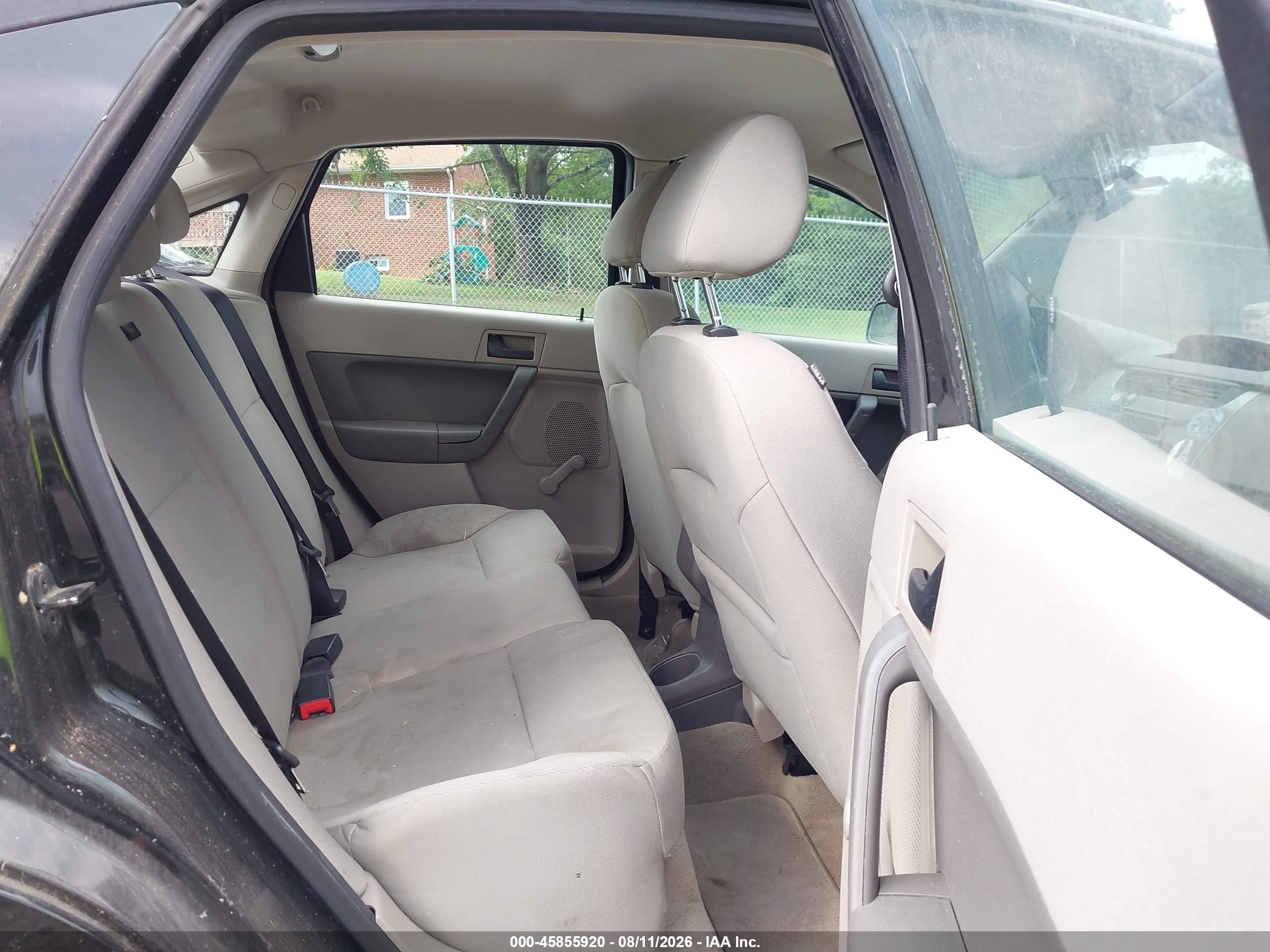 2010 Ford Focus S Black vin: 1FAHP3EN7AW140877
