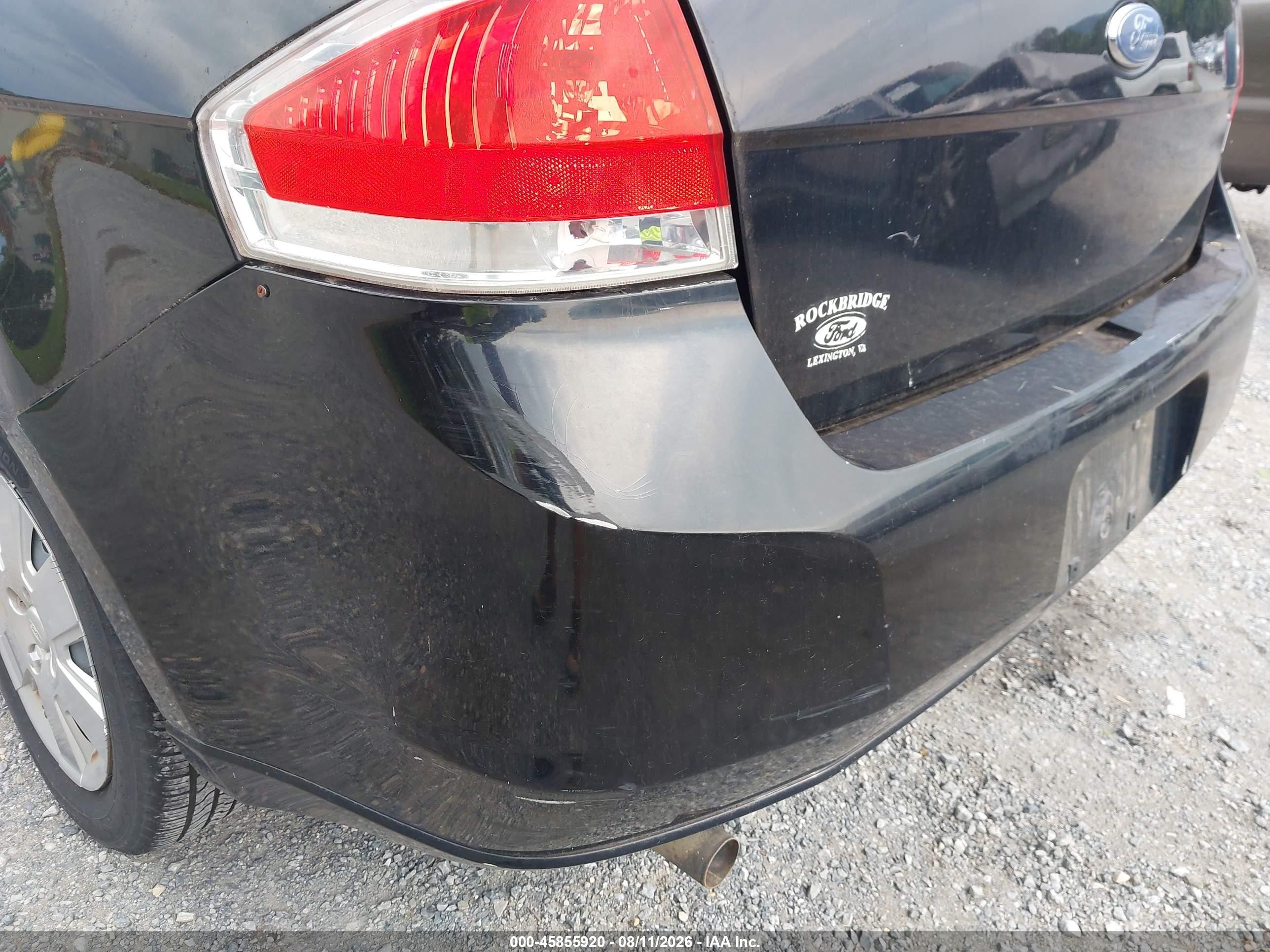 2010 Ford Focus S Black vin: 1FAHP3EN7AW140877